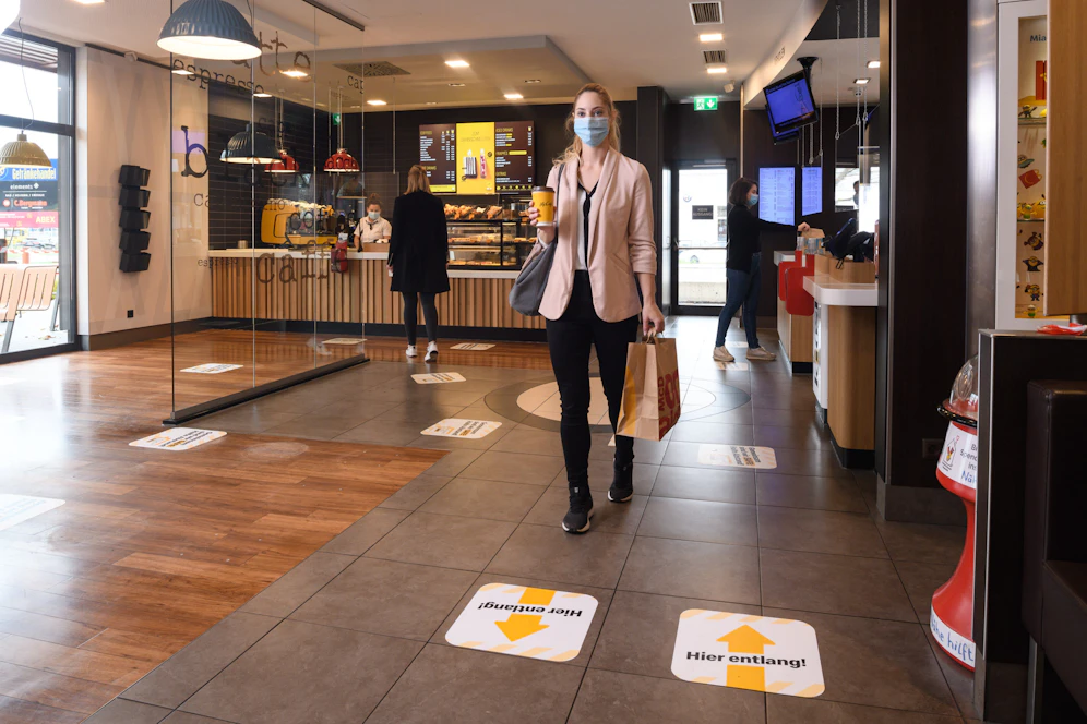 Strenge Hygiene-Vorschrift auch bei McDonald's