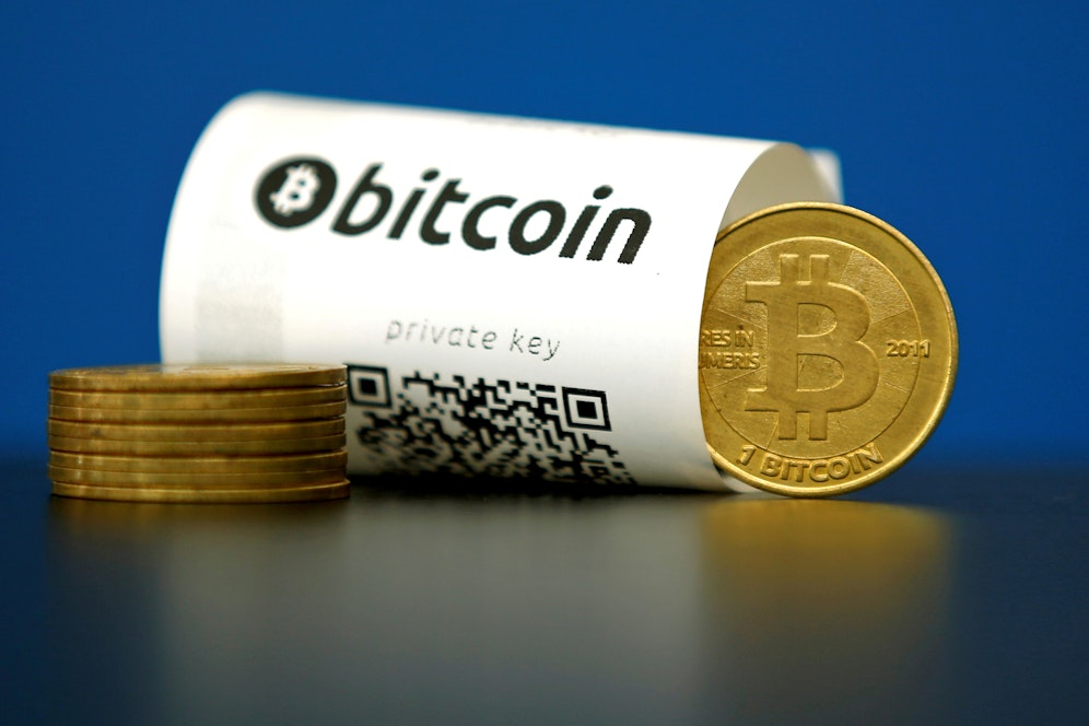 Bitcoins sind viel Geld wert.