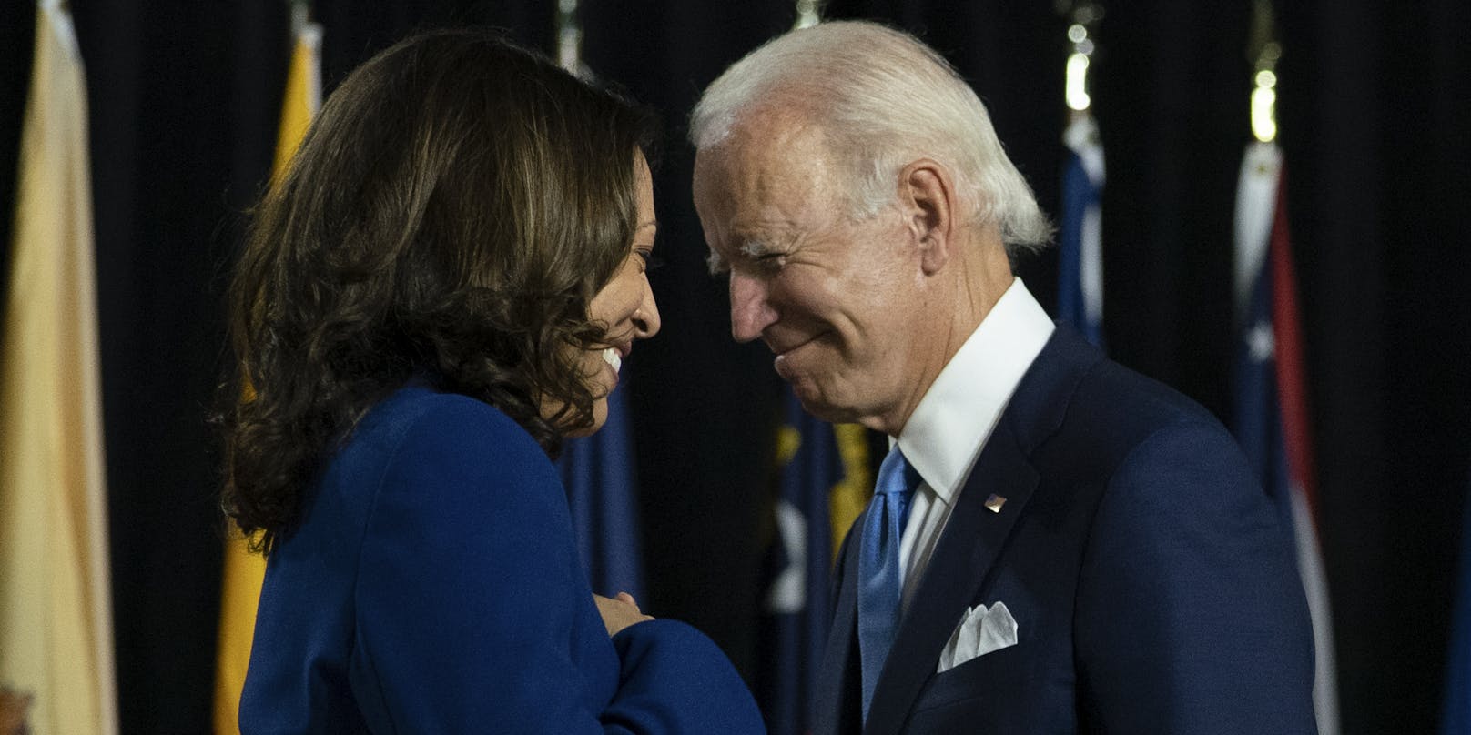 US-Wahlgewinner unter sich: Kamala Harris und Joe Biden
