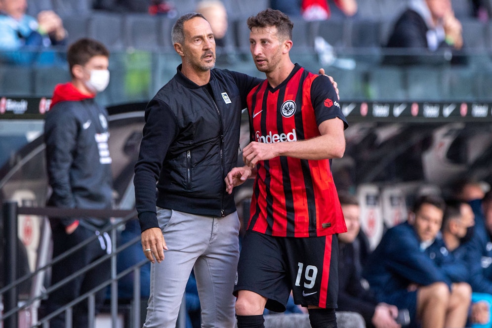 Adi Hütter mit David Abraham