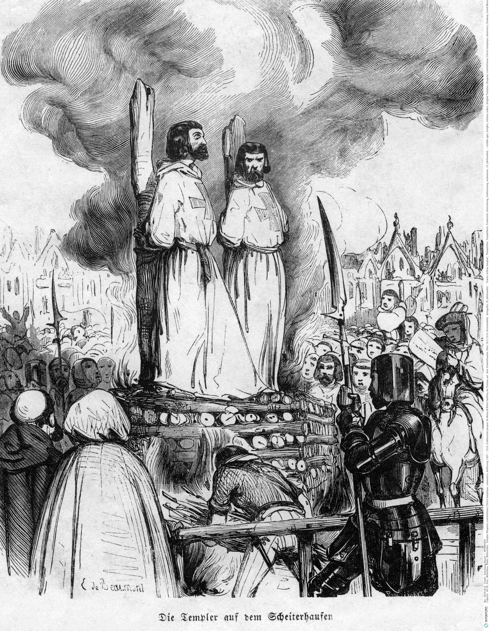 <strong>Das Ende des Tempelordens:</strong> Im Oktober 1307 befahl der französische König Philipp IV. die Verhaftung aller Mitglieder des Tempelordens. (Tempelritter)