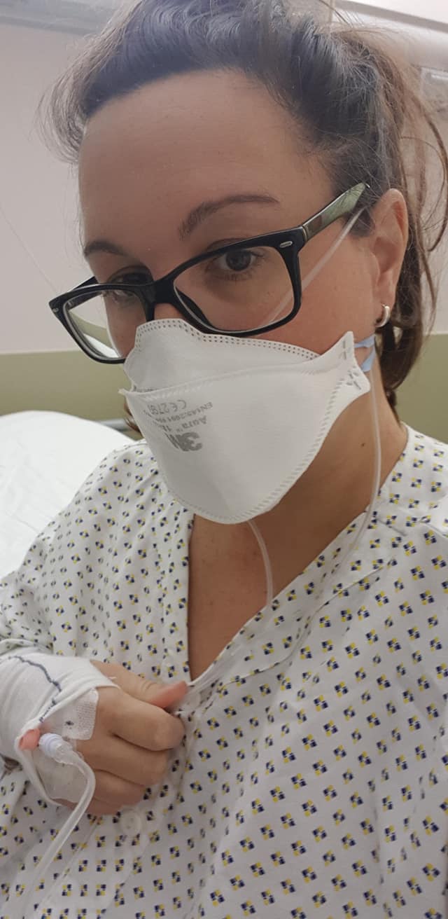 Claudia B. ist in der 28. Woche schwanger und liegt mit Corona im Spital.