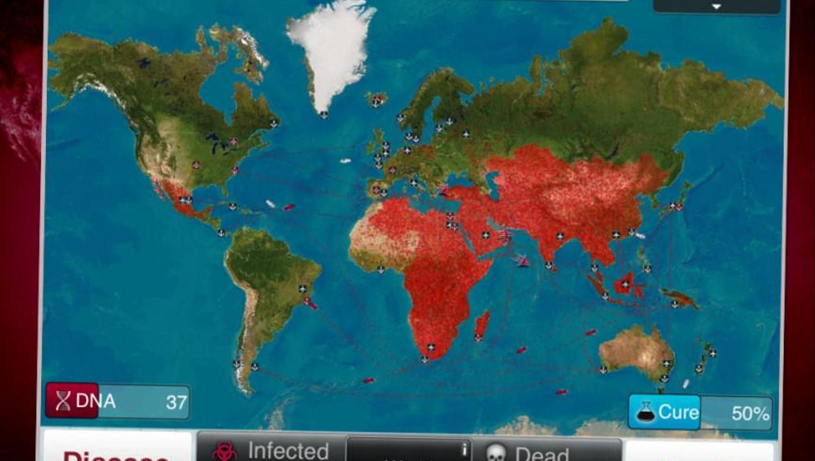 Das Spiel beschäftigt sich mit weltweiten Pandemien.