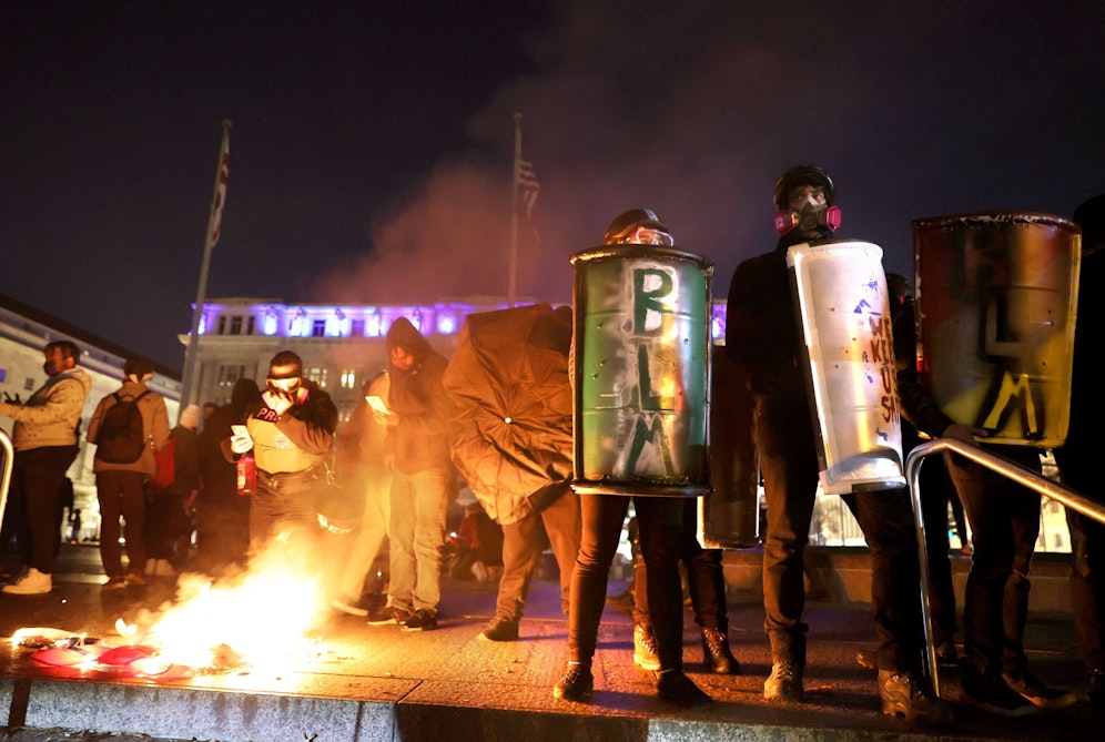 Bei den Demonstrationen in Washington kam es zu Ausschreitungen.