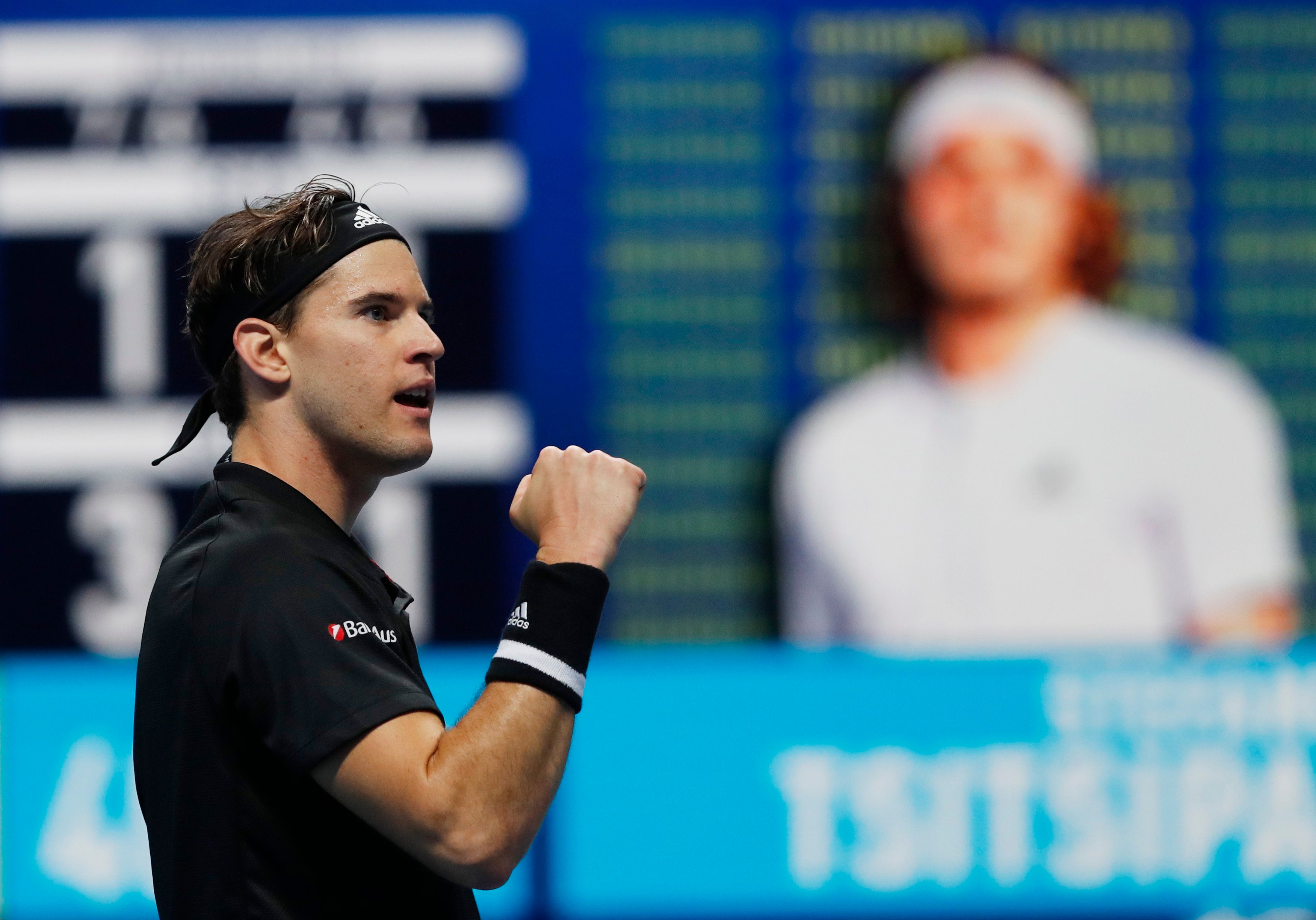 Dominic Thiem bezwang Stefanos Tsitsipas.