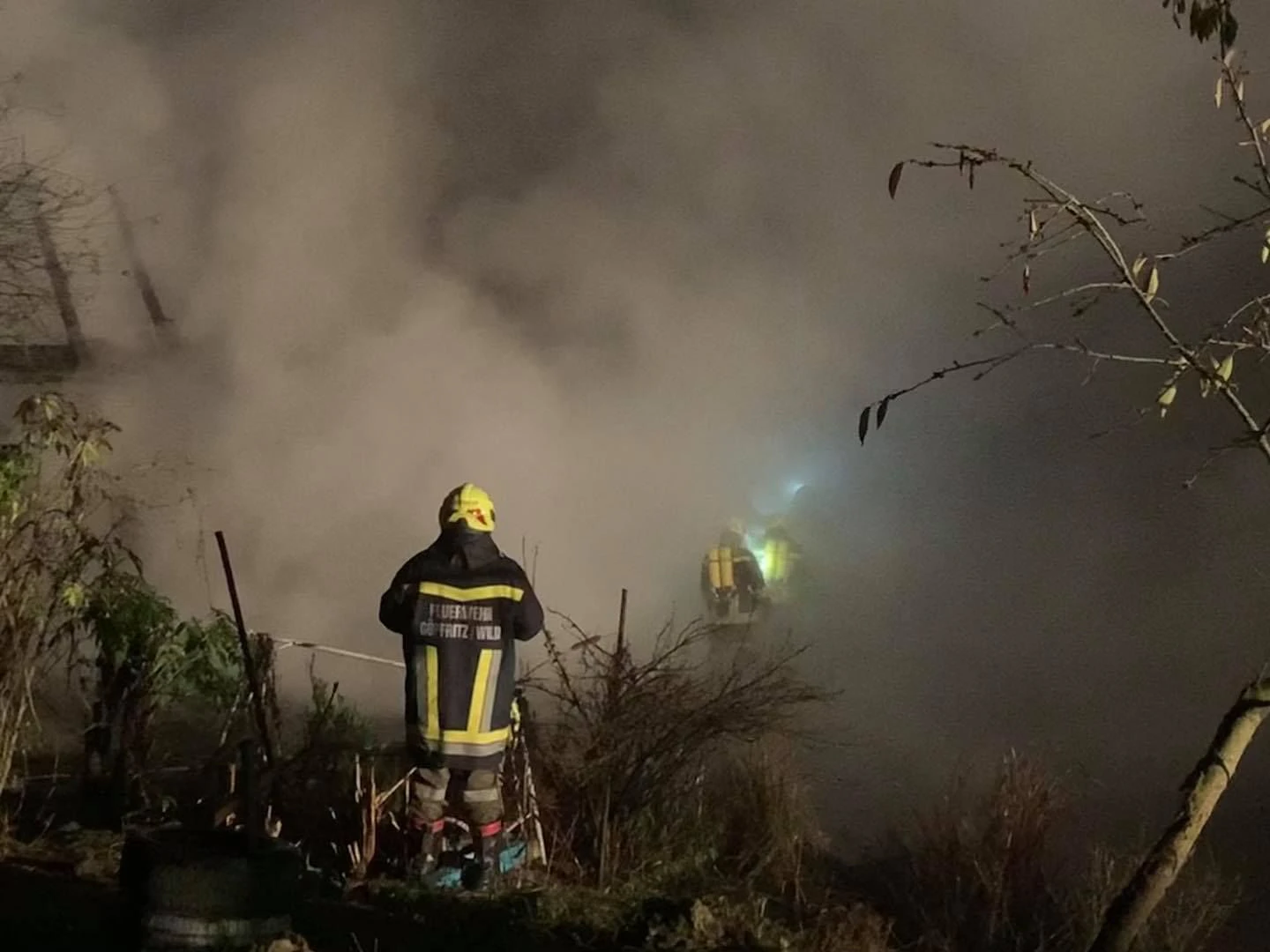 Ein weiteres Foto vom Brand in Altpölla.