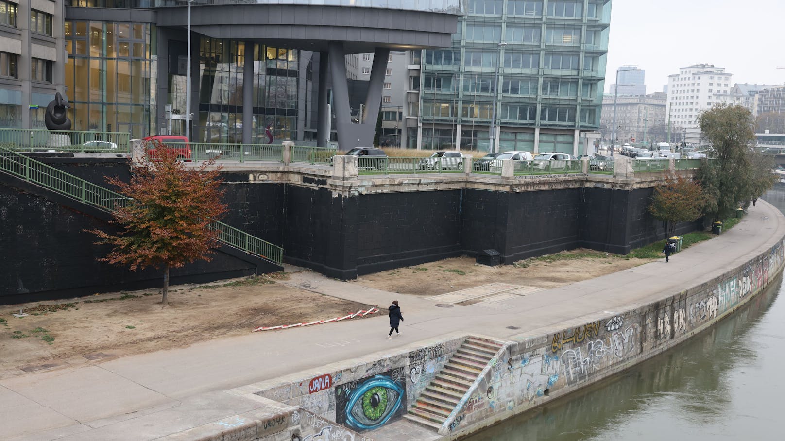Die Grafitti-Szene setzte ein Zeichen für die Opfer des Anschlags in Wien. 