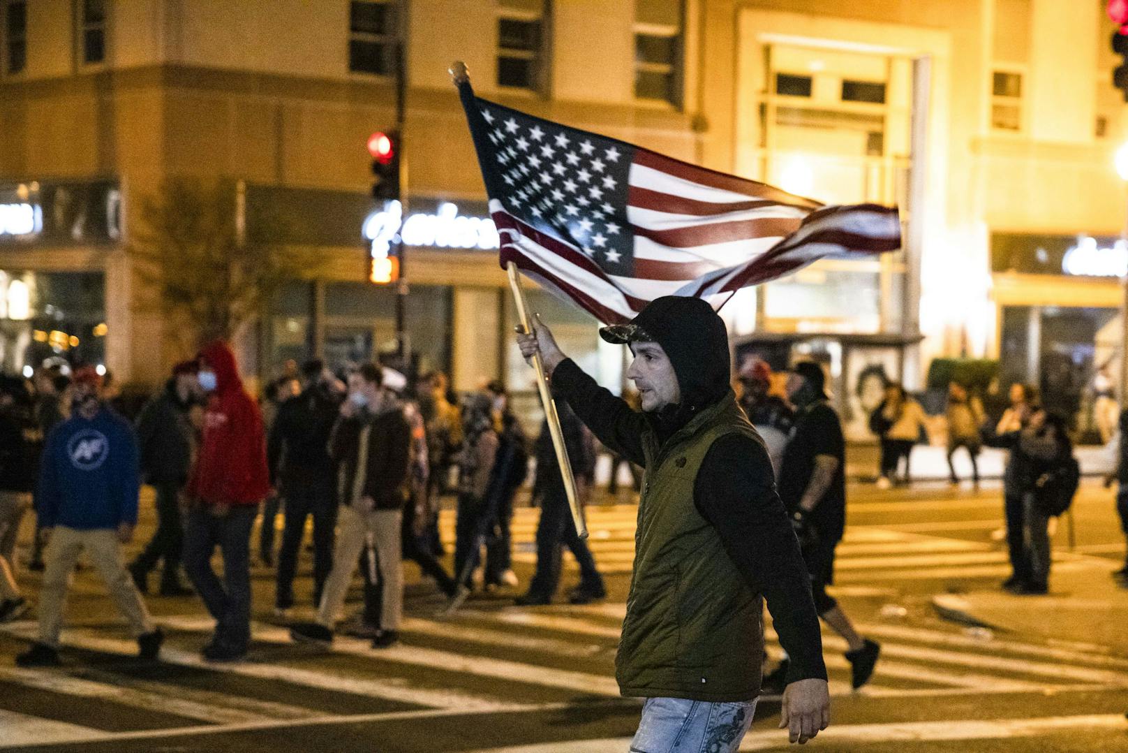 Bei den Demonstrationen in Washington kam es zu Ausschreitungen.