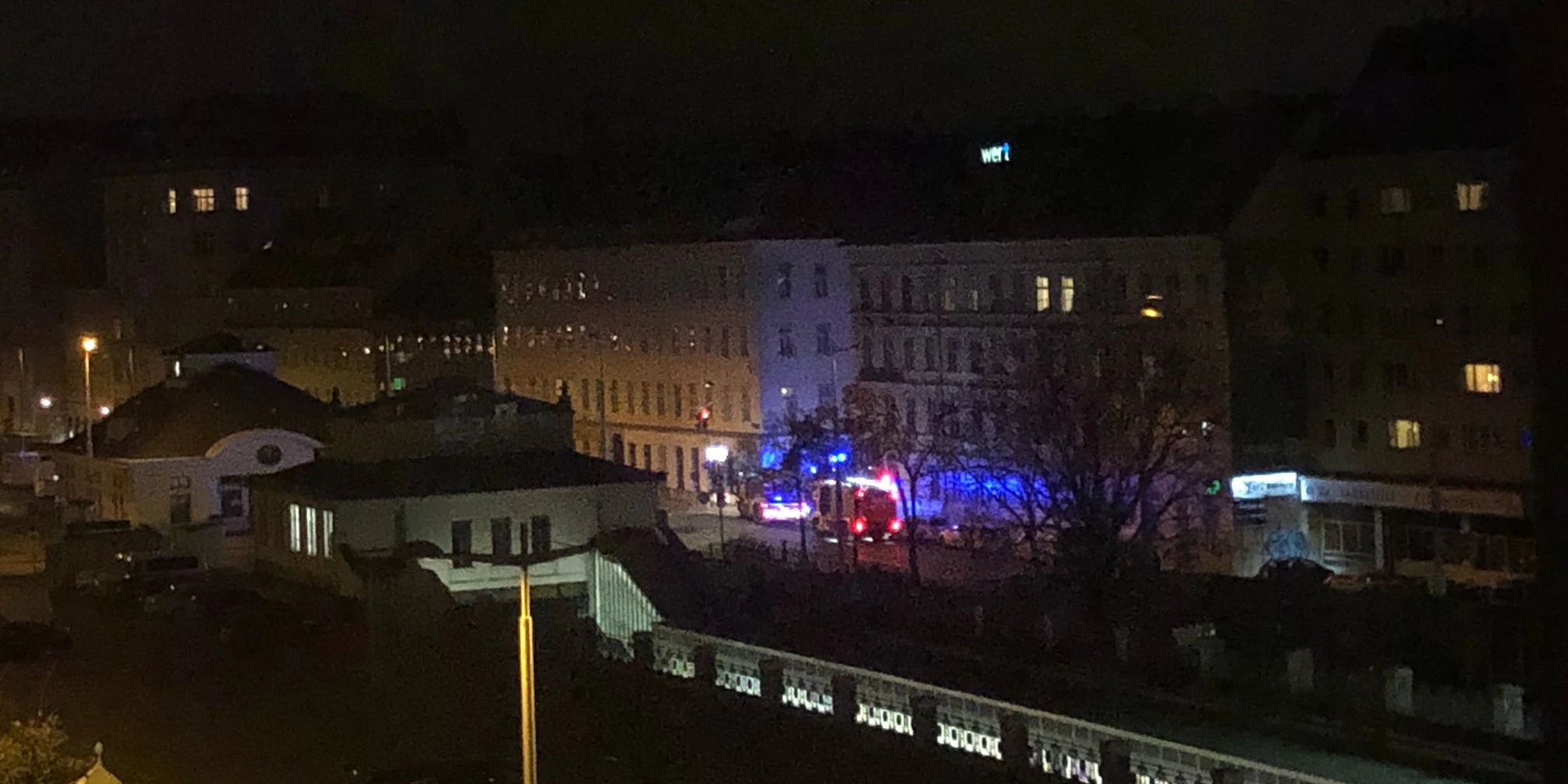 Ein Anwohner beobachtete den Einsatz