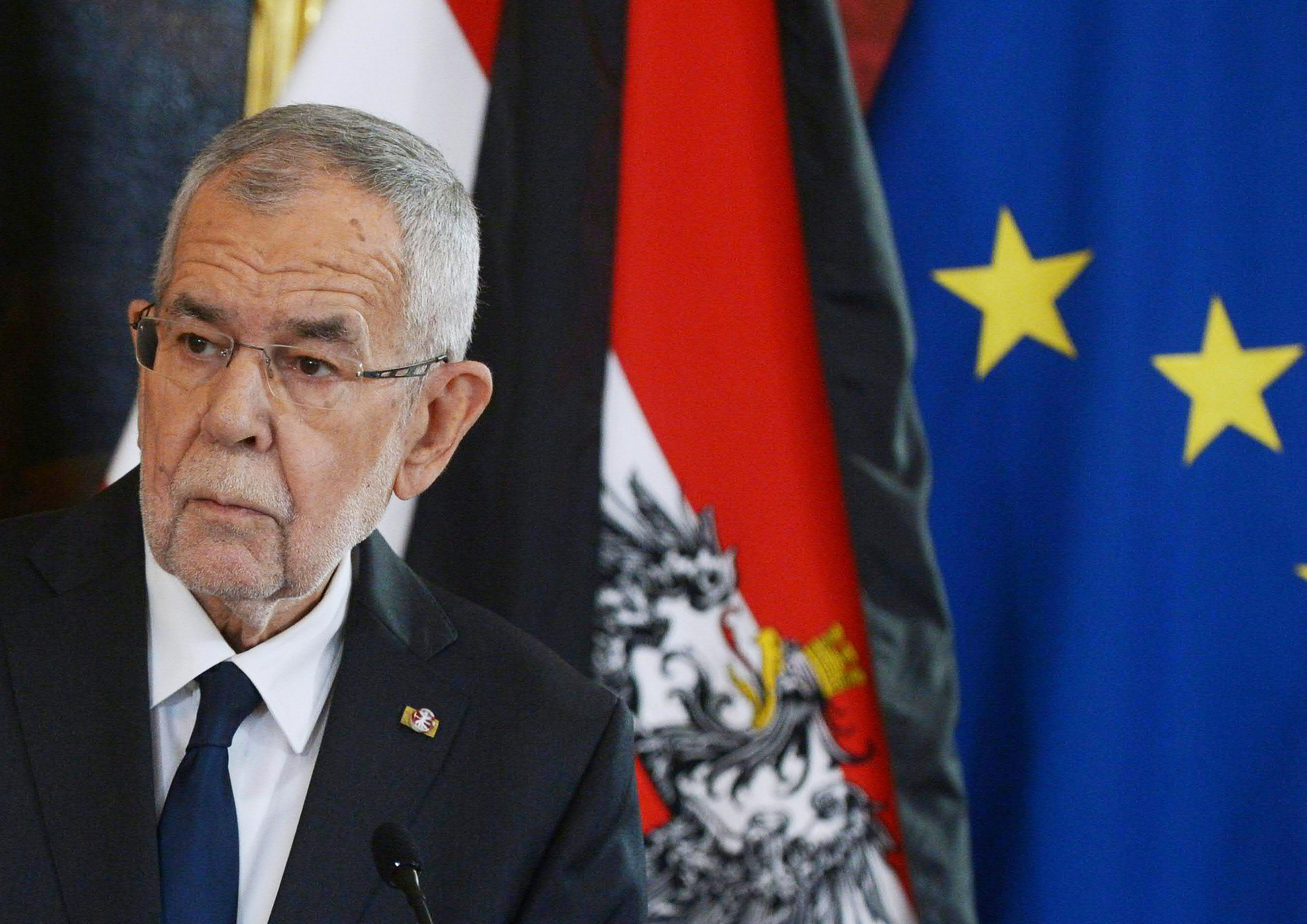 Bundespräsident Alexander Van der Bellen am 3. November 2020