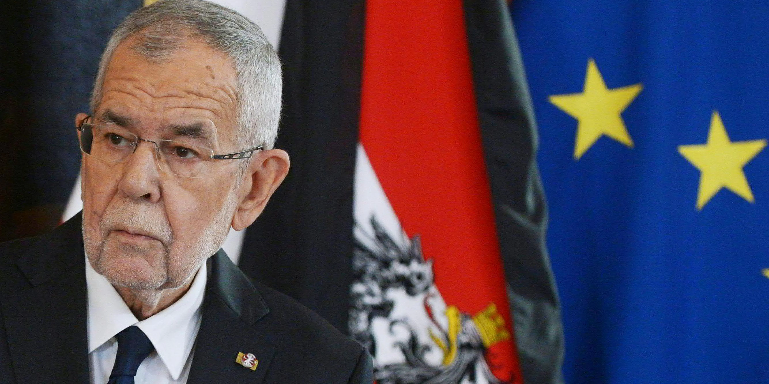 Bundespräsident Alexander Van der Bellen am 3. November 2020