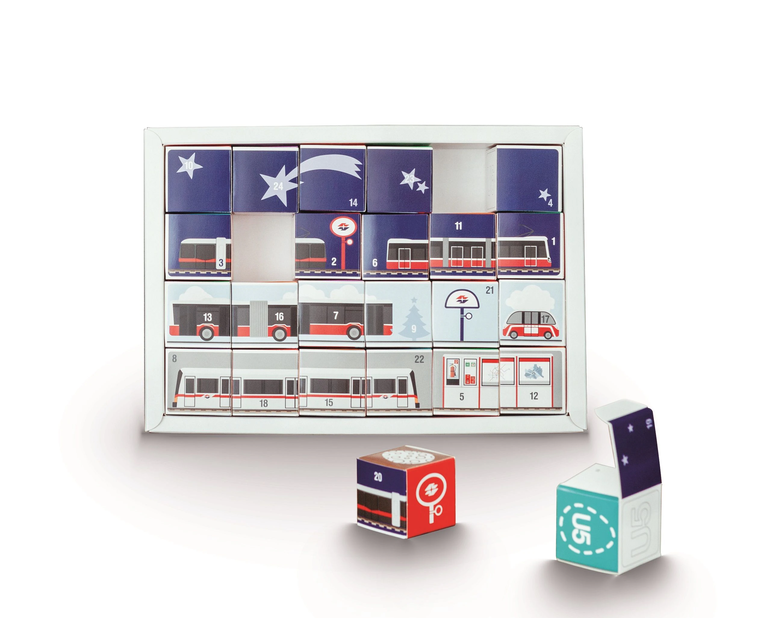 Nachhaltiger Adventkalender der Wiener Linien