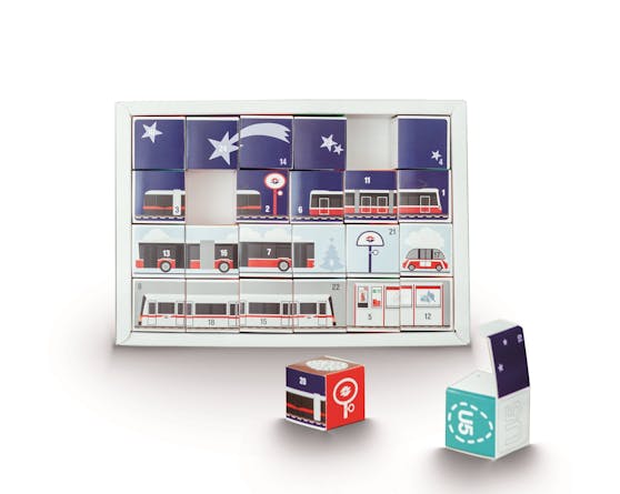 Nachhaltiger Adventkalender der Wiener Linien