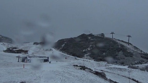 Auf 1.400 Metern fällt Schnee