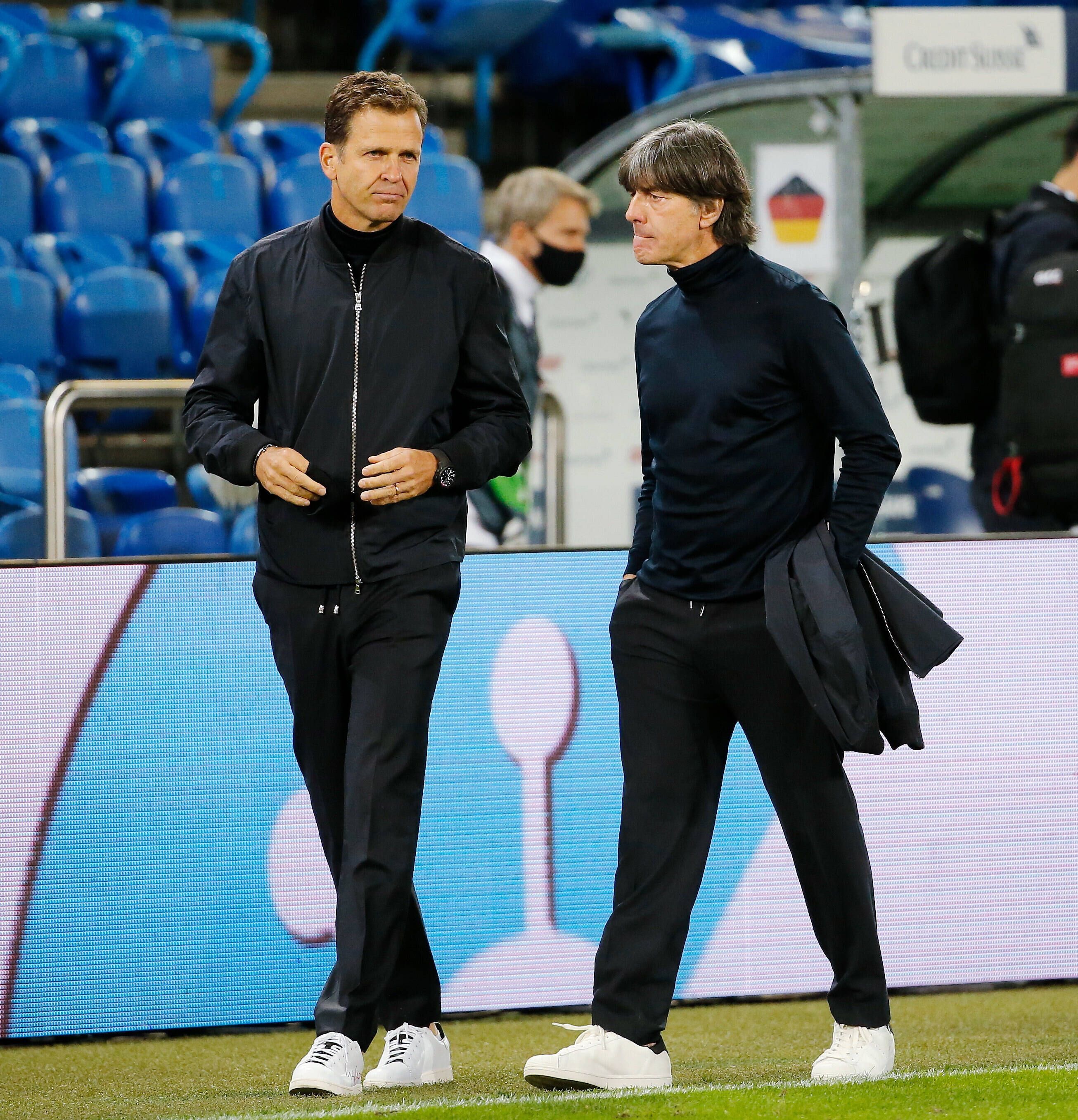 Oliver Bierhoff (l.) und Jogi Löw