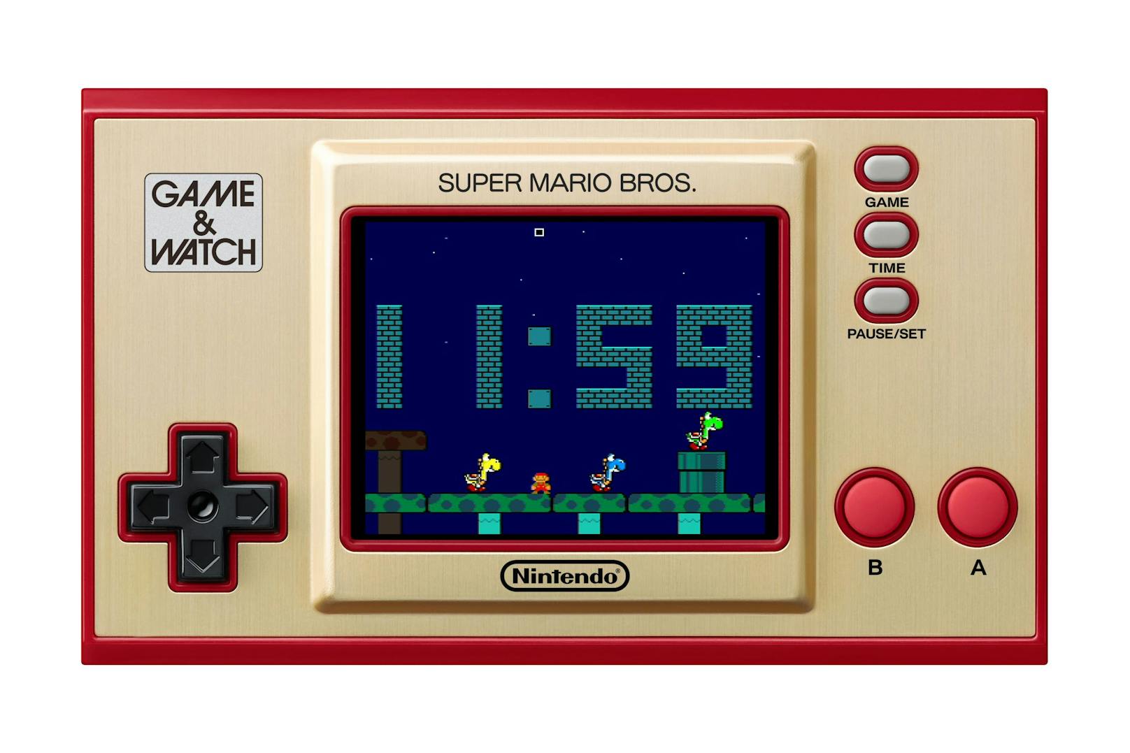 Laut Nintendo bietet die Uhr 35 unterschiedliche Animationen. Mit den Knöpfen auf dem Gerät kann man sogar ins Geschehen eingreifen und Gegner erschaffen, auf die Mario reagiert.