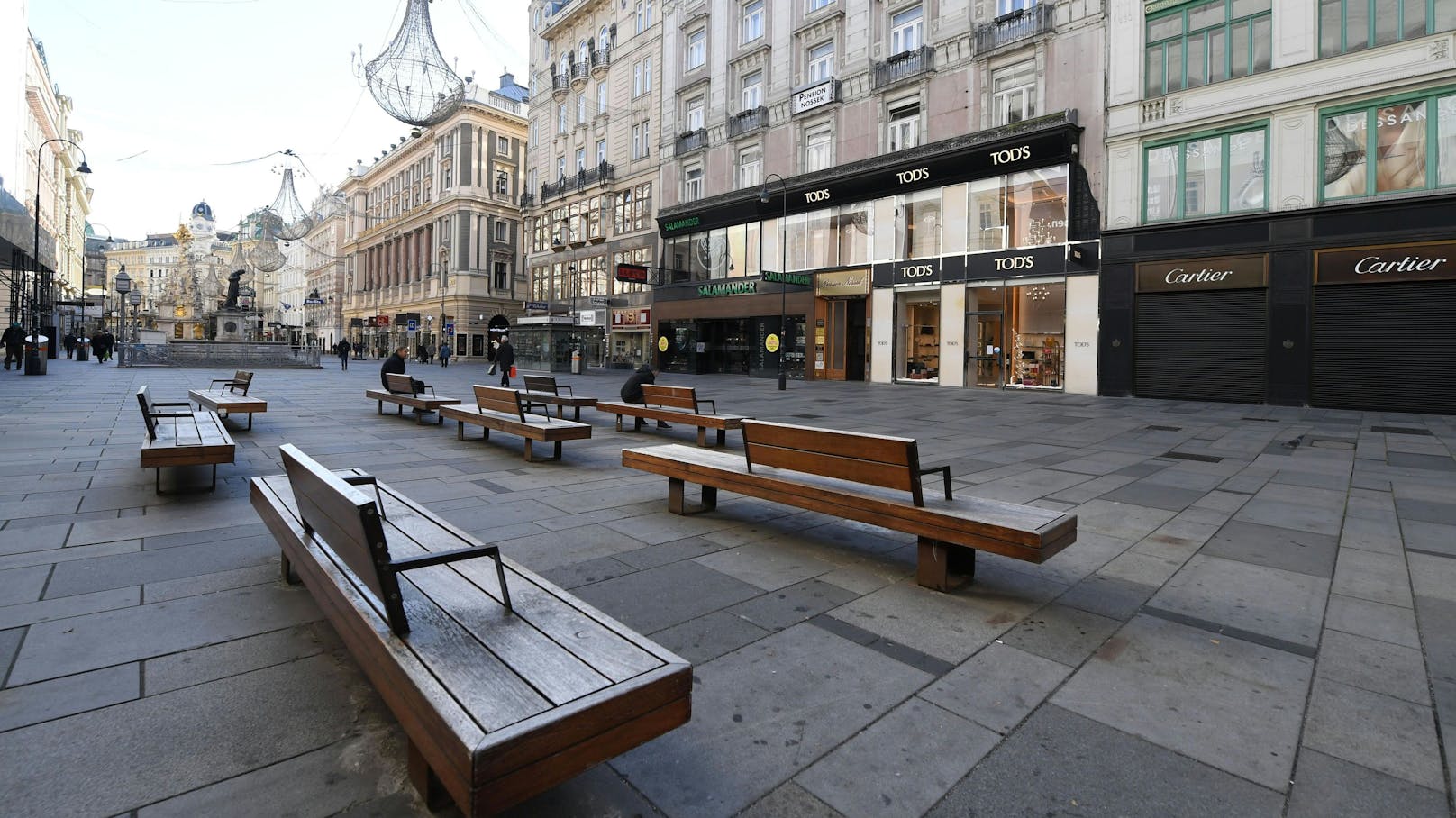 So sah es in Wien am ersten Lockdown-Tag aus.