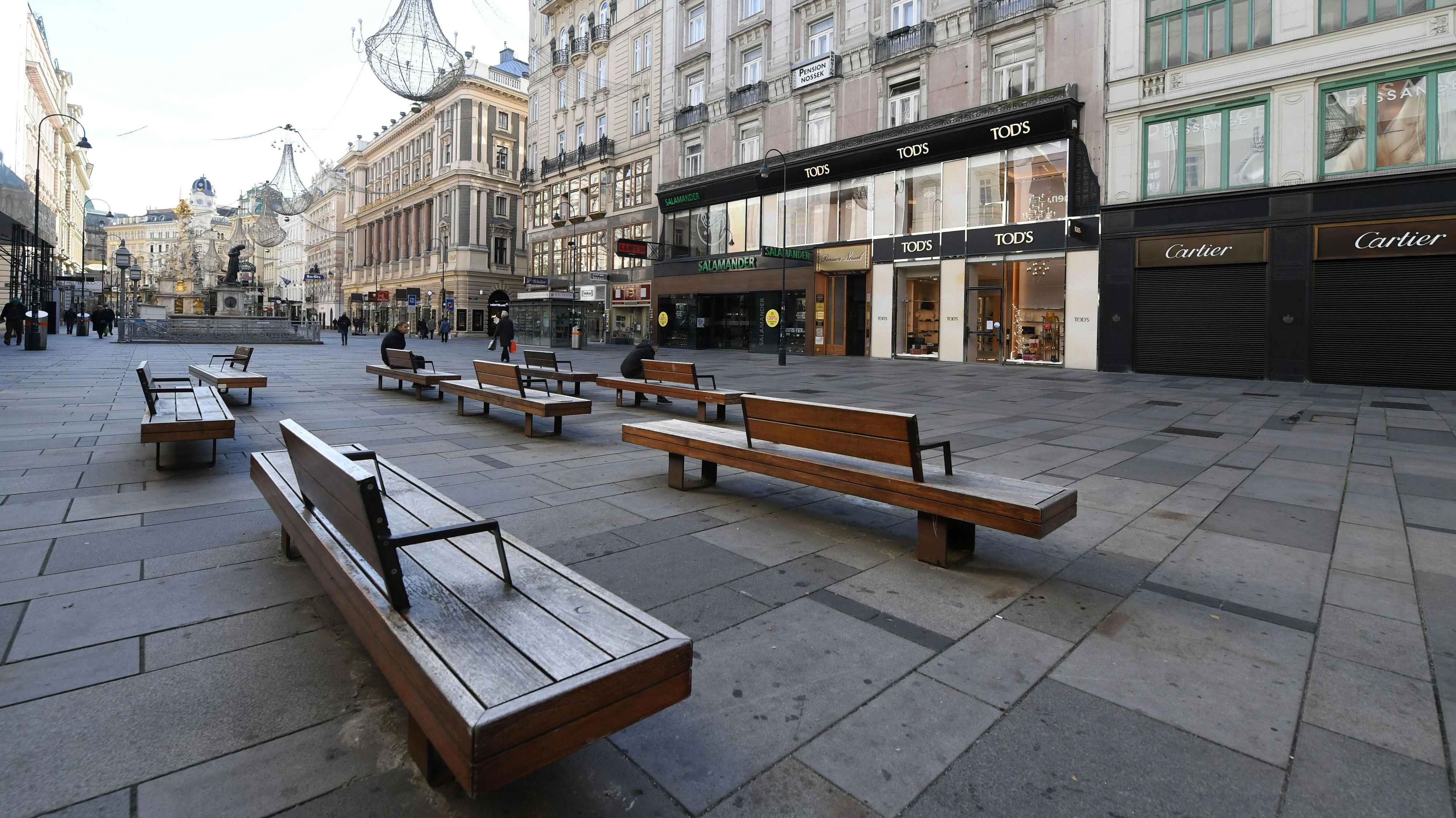 So sah es in Wien am ersten Lockdown-Tag aus.