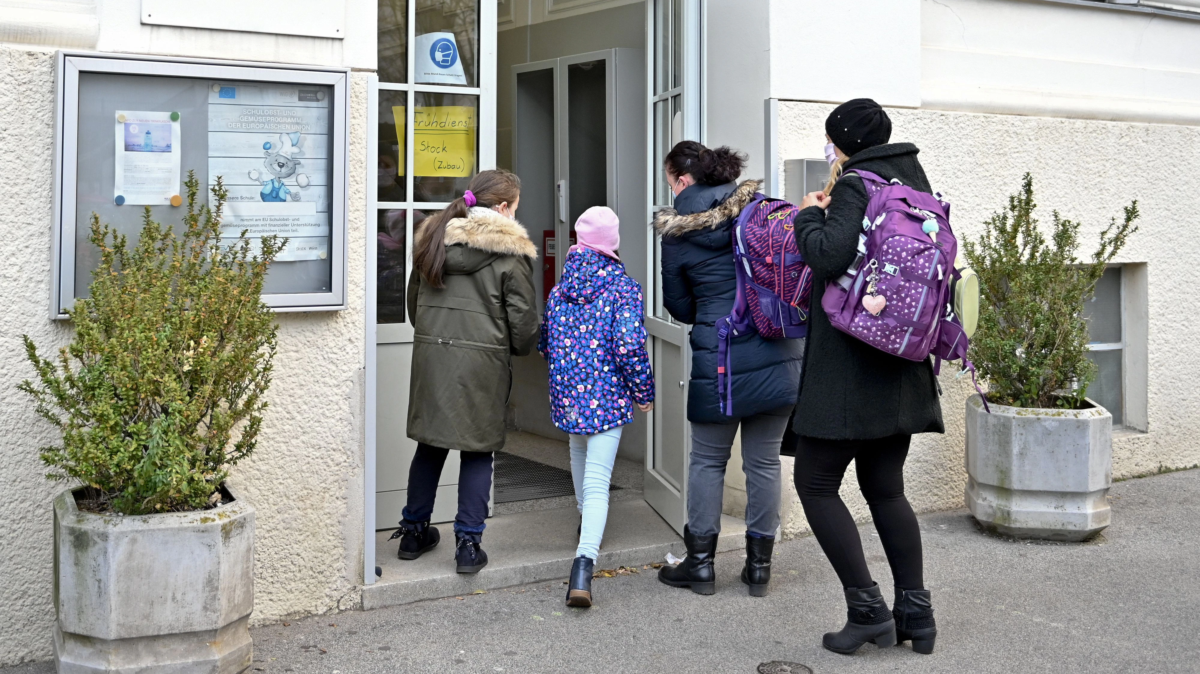 Viele Kinder waren am ersten Lockdown-Tag in der Schule.