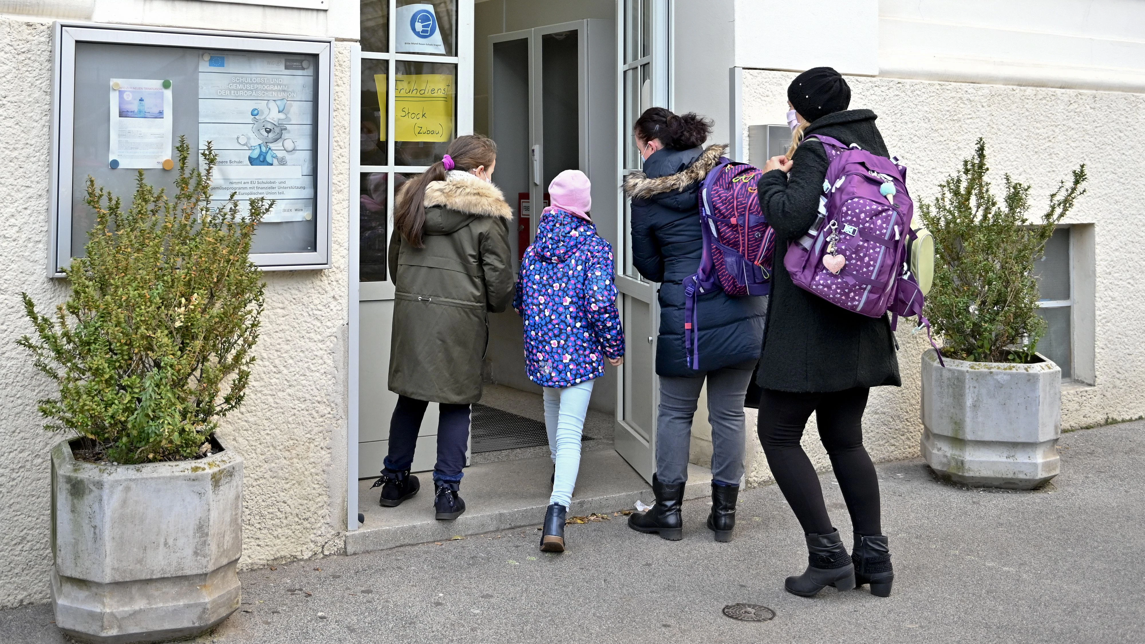 Viele Kinder waren am ersten Lockdown-Tag in der Schule.