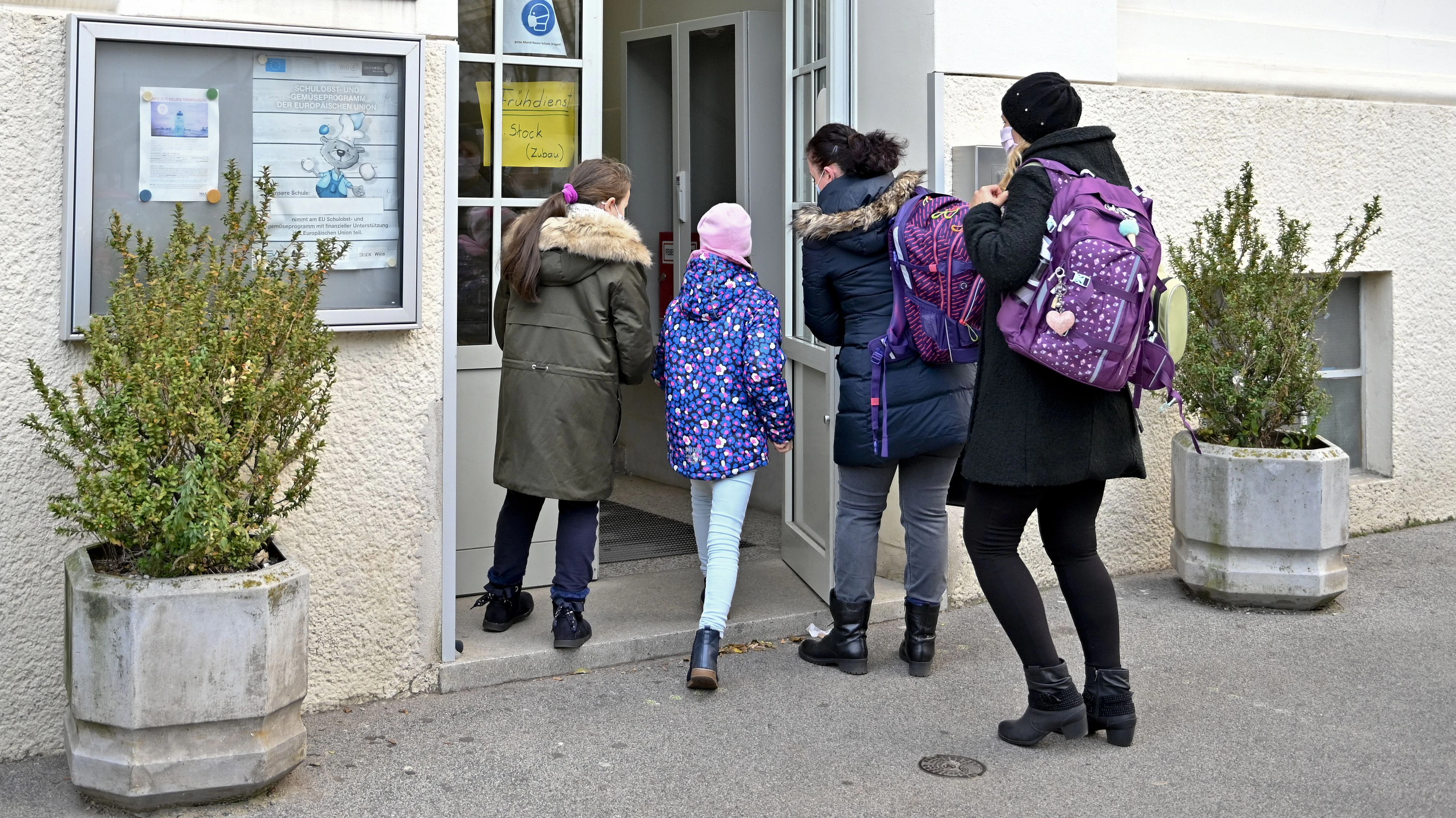 Viele Kinder waren am ersten Lockdown-Tag in der Schule.