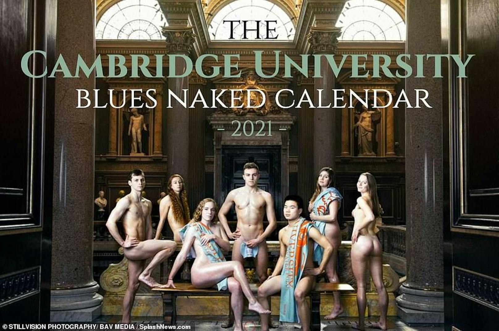 Sportteams der britischen Uni Cambridge posieren nackt für den guten Zweck.