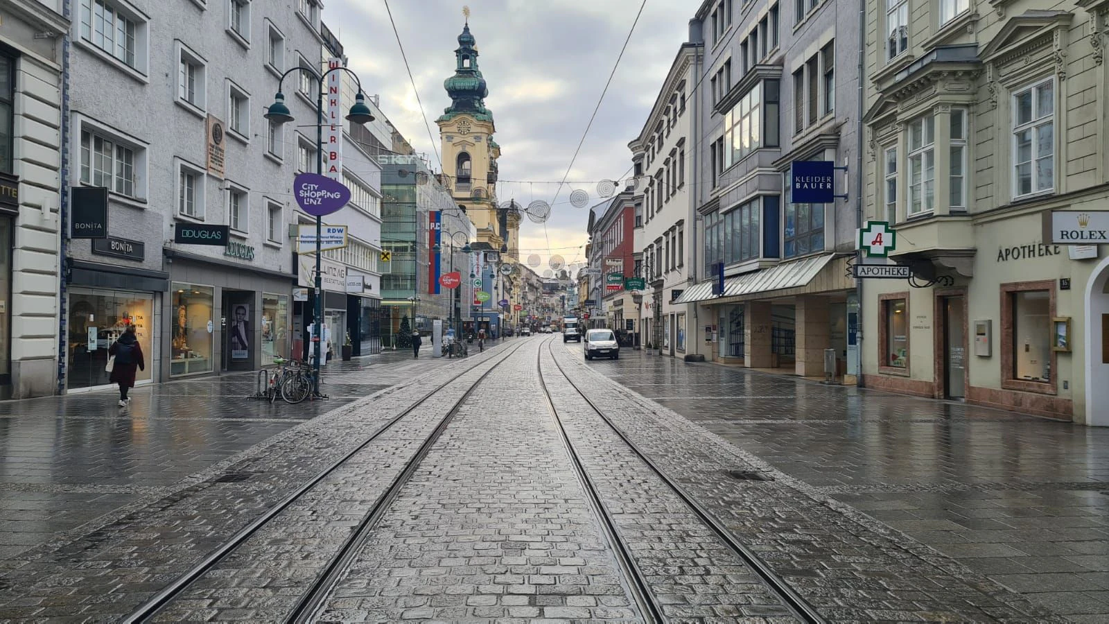 Die Linzer City gleicht einer Geisterstadt.