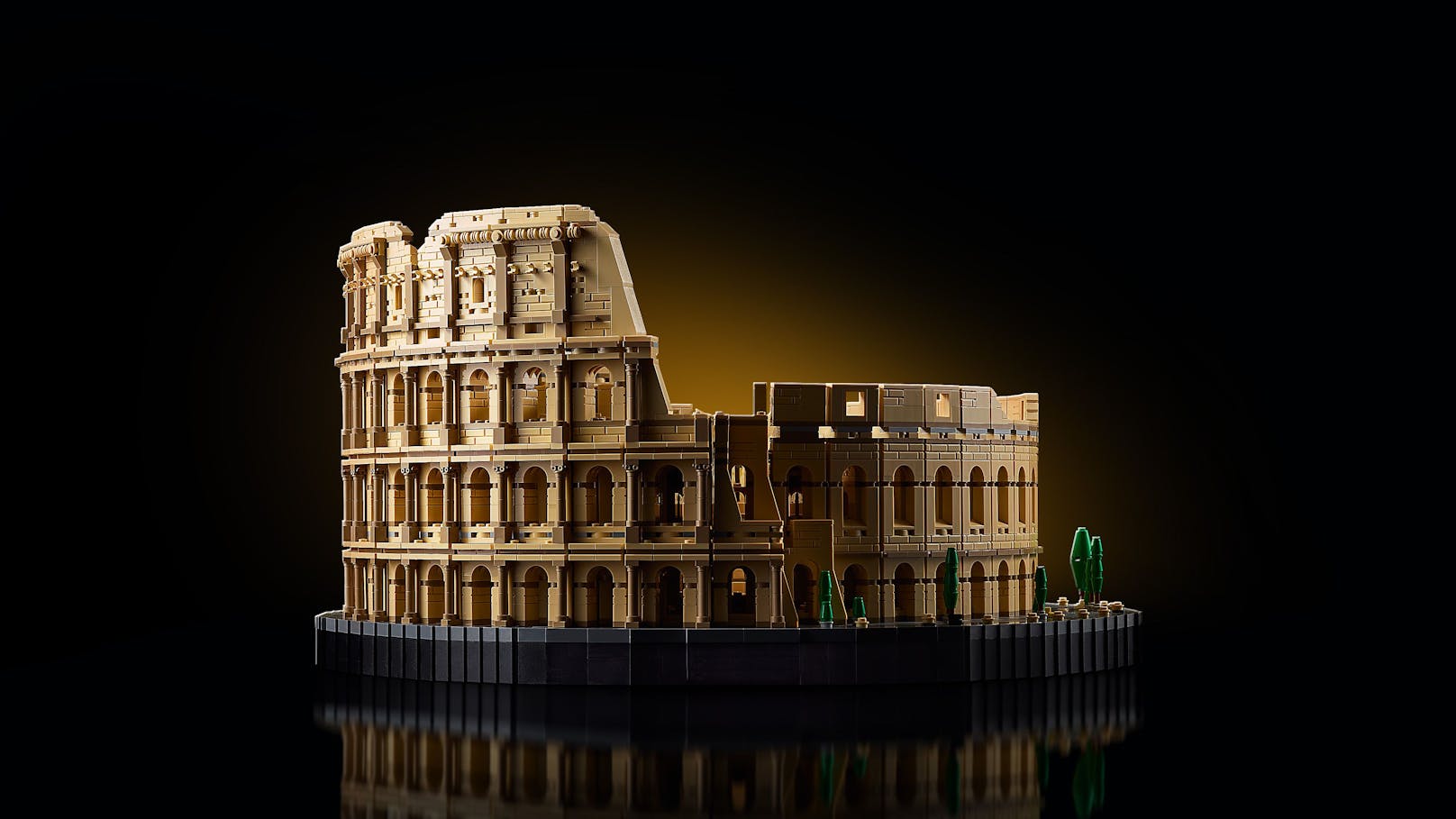 Aus 9.036 Teilen besteht der bisher größte Lego-Bausatz und zeigt das römische Kollosseum. 