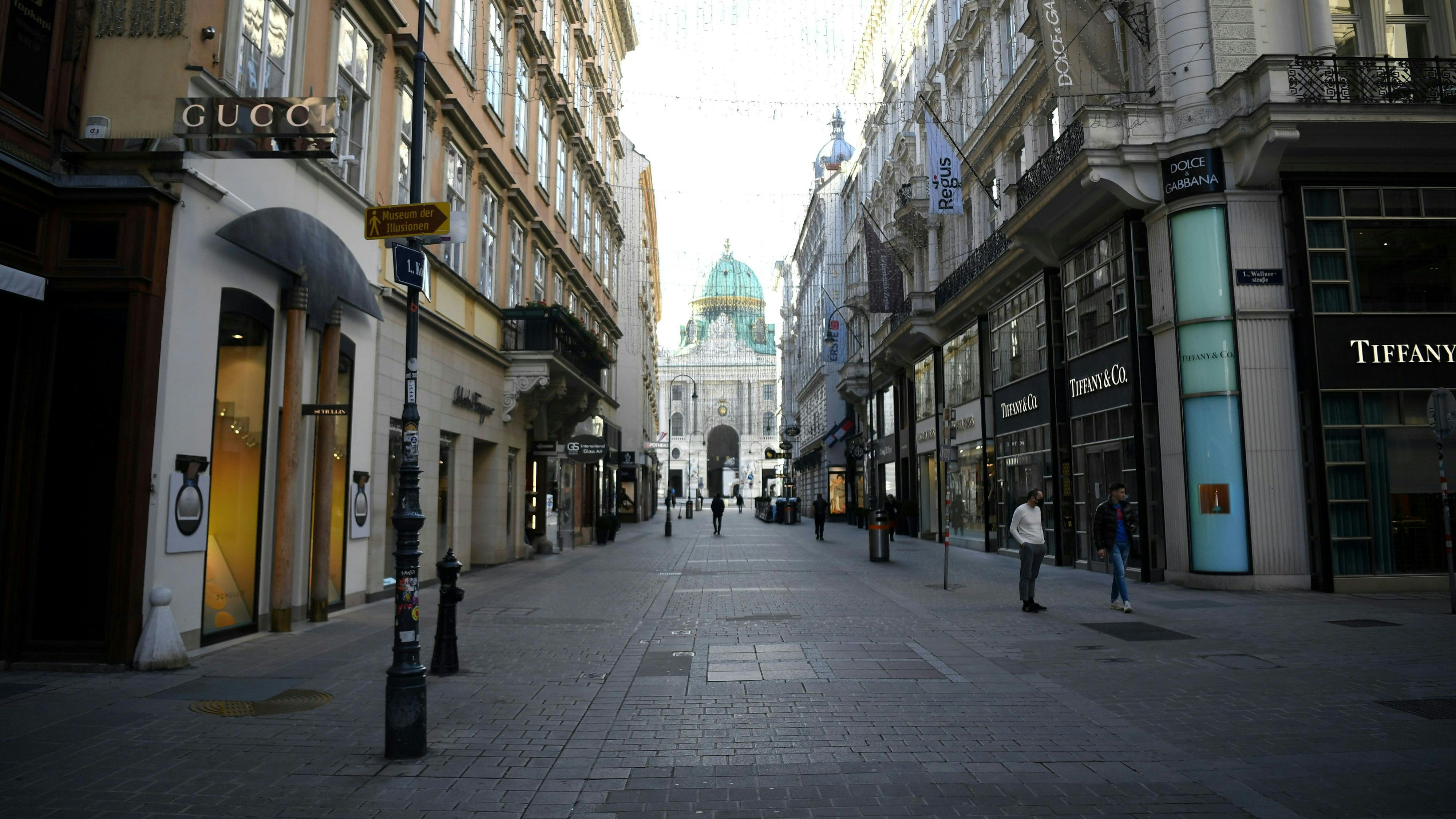So sah es in Wien am ersten Lockdown-Tag aus.