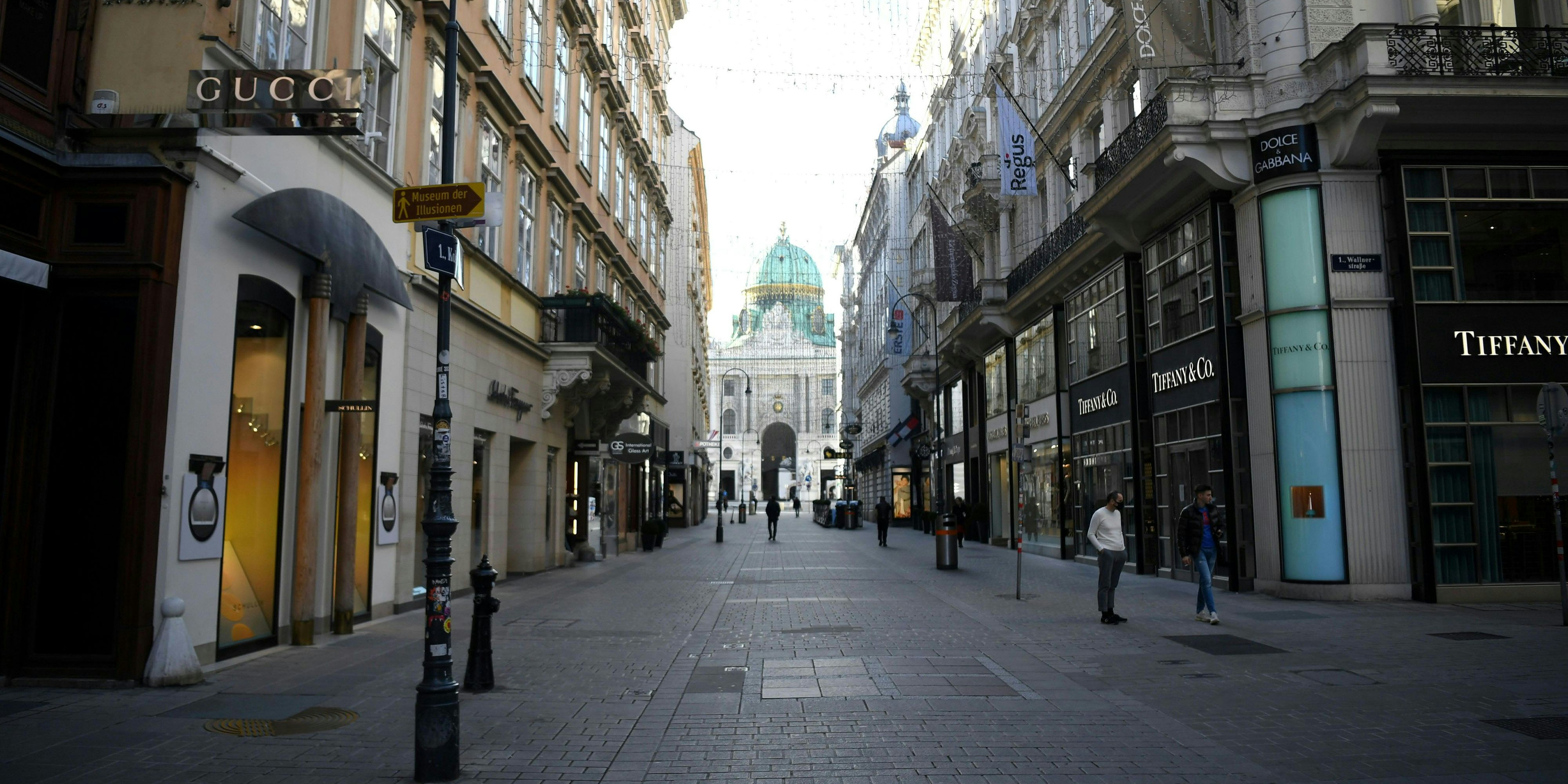 So sah es in Wien am ersten Lockdown-Tag aus.