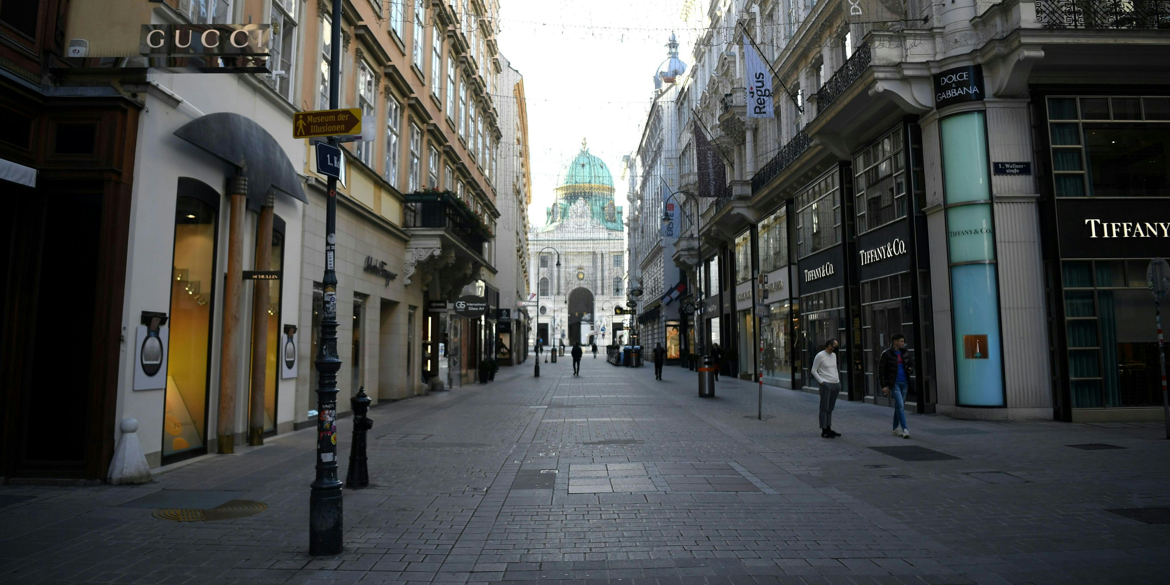 So sah es in Wien am ersten Lockdown-Tag aus.