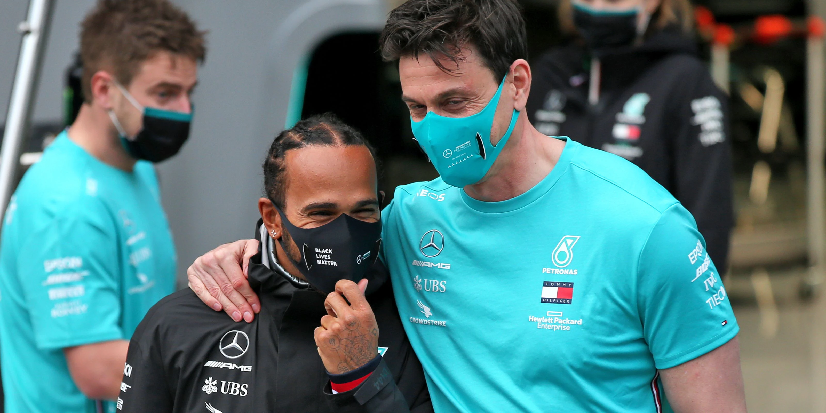 Erfolgs-Duo: Toto Wolff (r.) und Lewis Hamilton