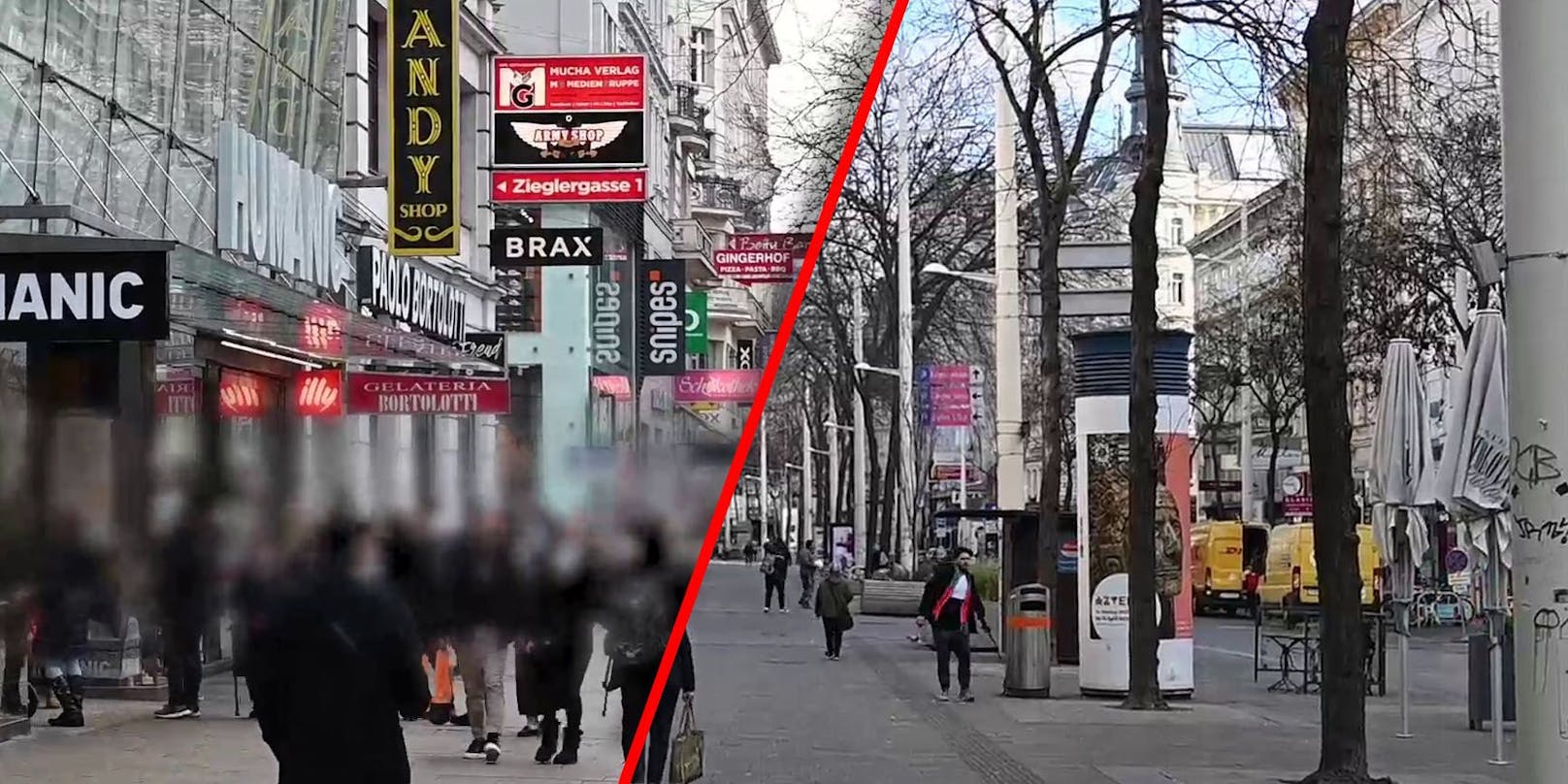 Wien vor und nach dem Lockdown