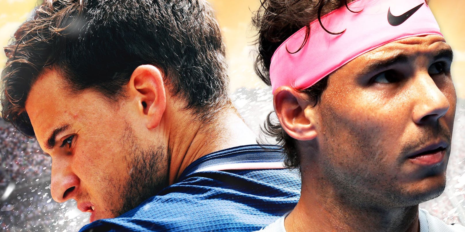 Zwei Meister ihres Faches: Dominic Thiem (l.) und Rafael Nadal