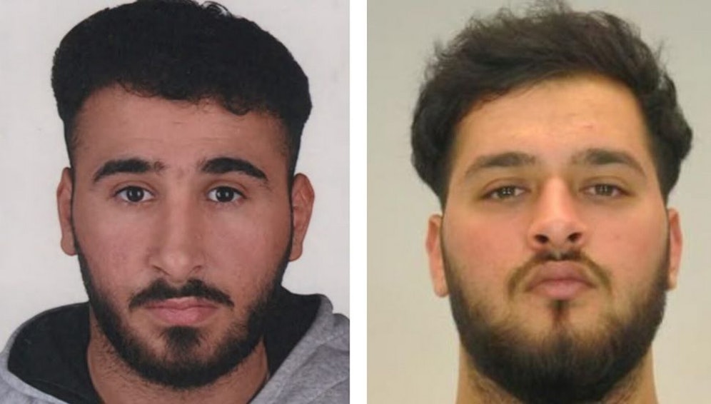 Die Polizei fahndet nun öffentlich nach diesen beiden Männern:  Abdul Majed Remmo (links) und Mohamed Remmo (rechts).