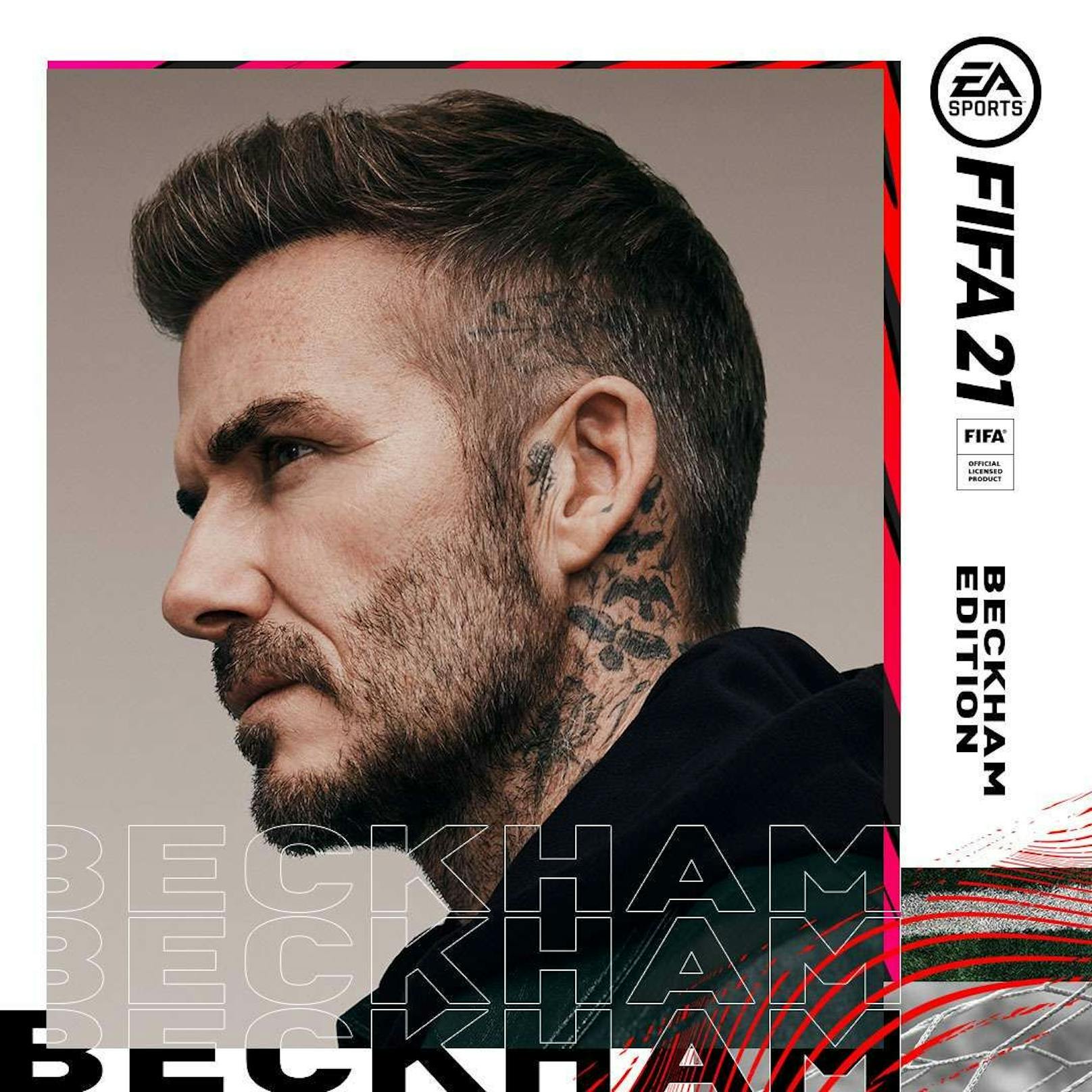 Das Cover der "Fifa 21 Standard Edition" auf PlayStation und Xbox wird in den Shops vorübergehend mit einem rein digitalen Beckham Edition-Cover upgedatet. 