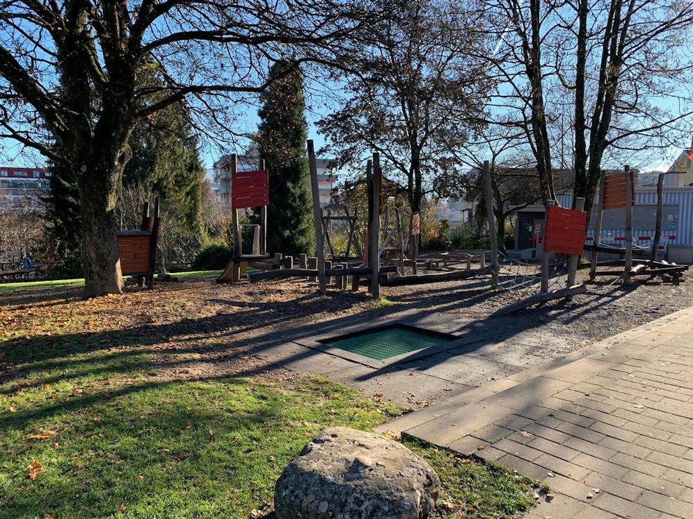 In diesem Park soll ein Baby einen Joint verschluckt haben.
