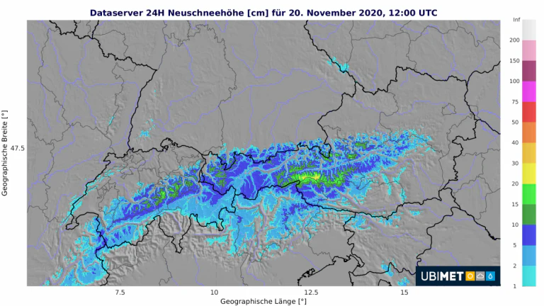 Neuschneeprognose bis Freitagmittag