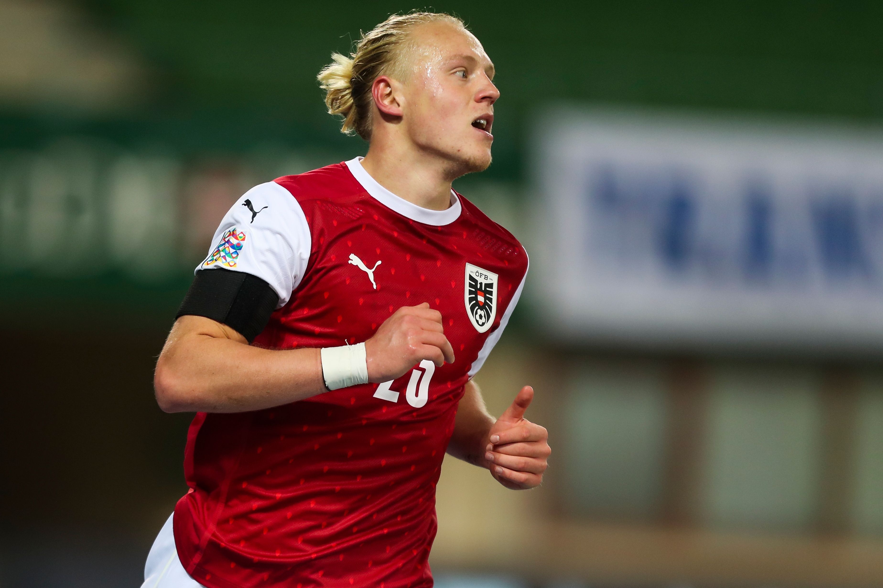 Xaver Schlager nach dem Spiel gegen Norwegen. 