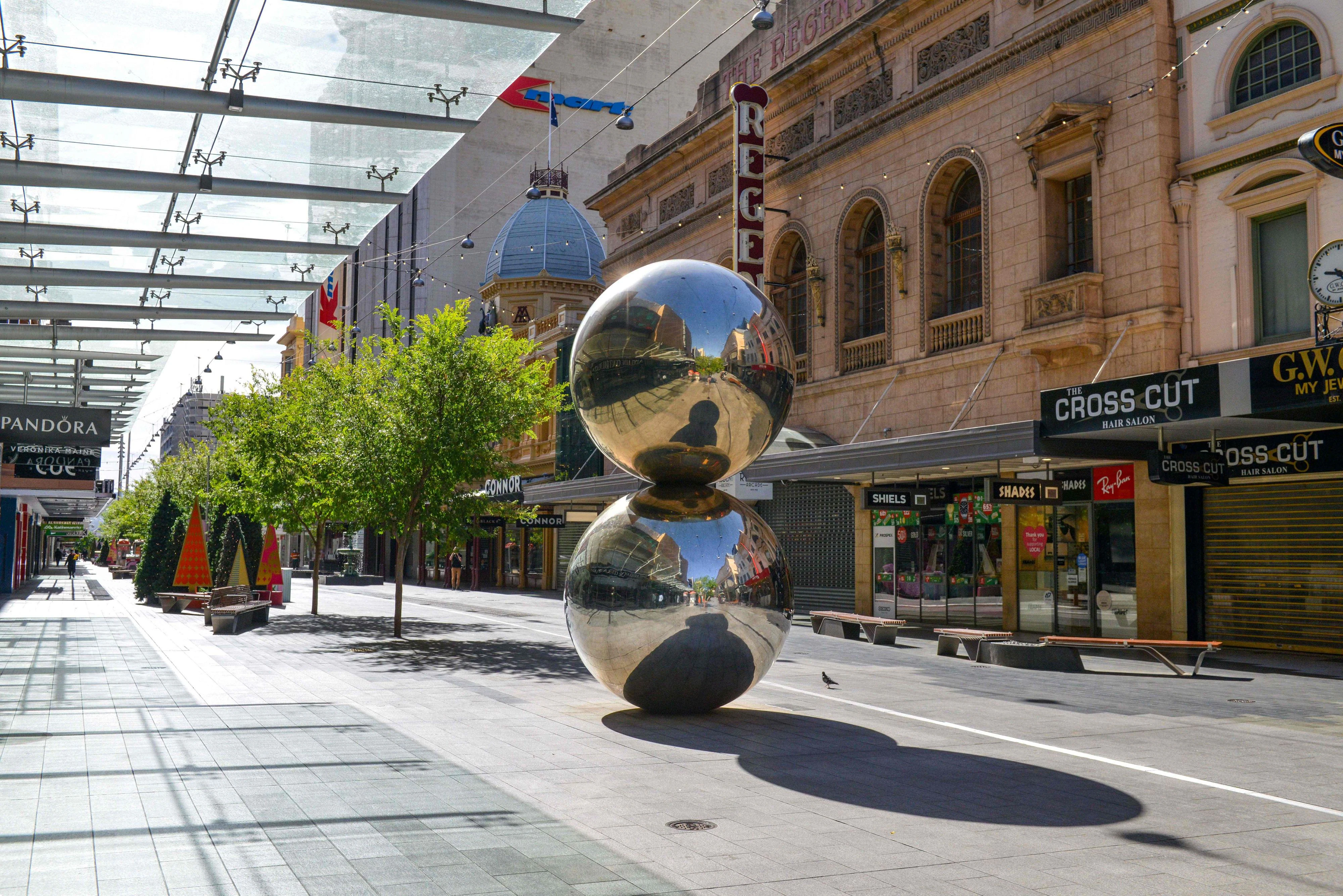 Leere Straßen in Adelaide 