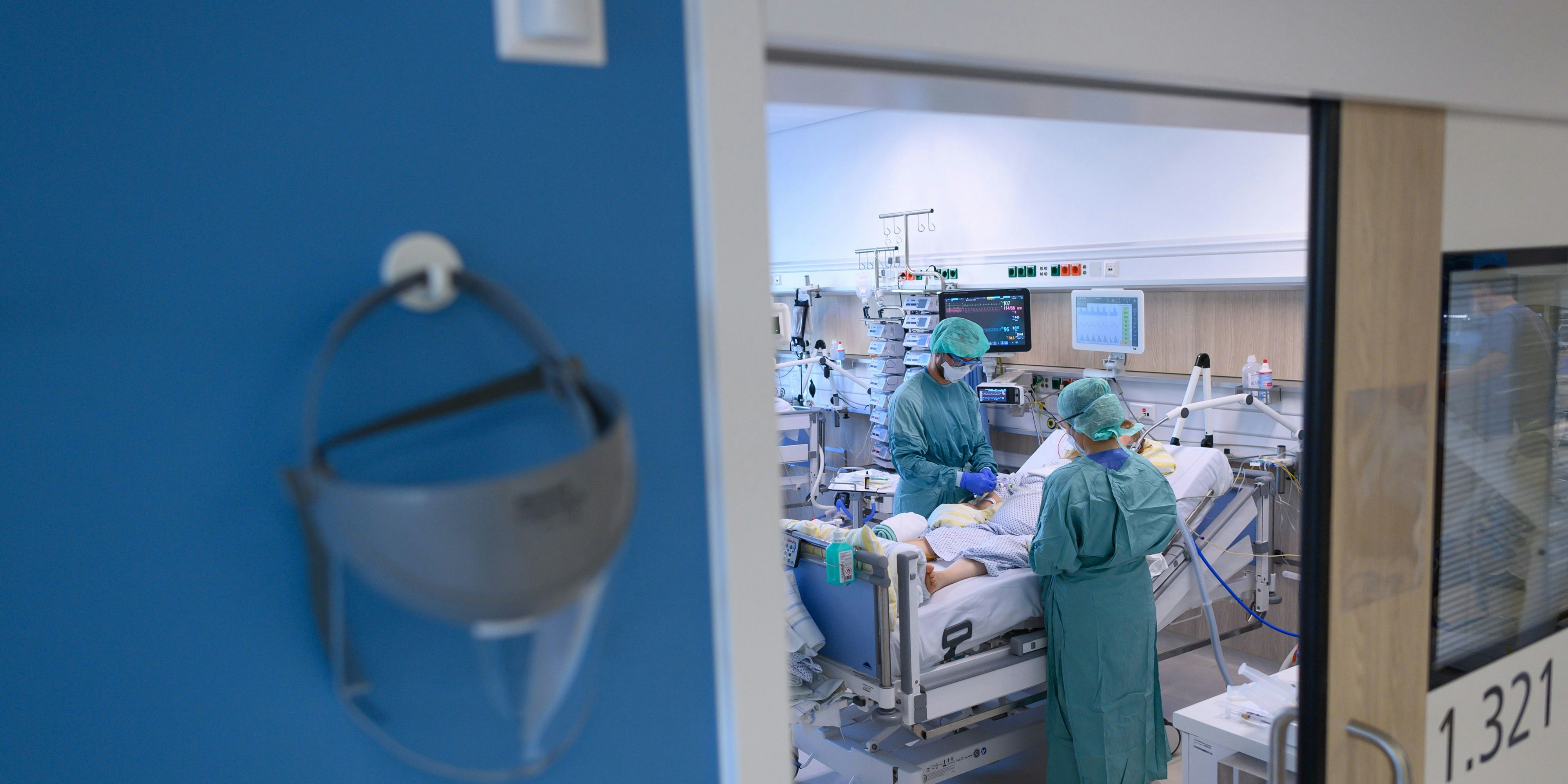 Blick in ein Intensiv-Zimmer im Spital (Archivfoto)