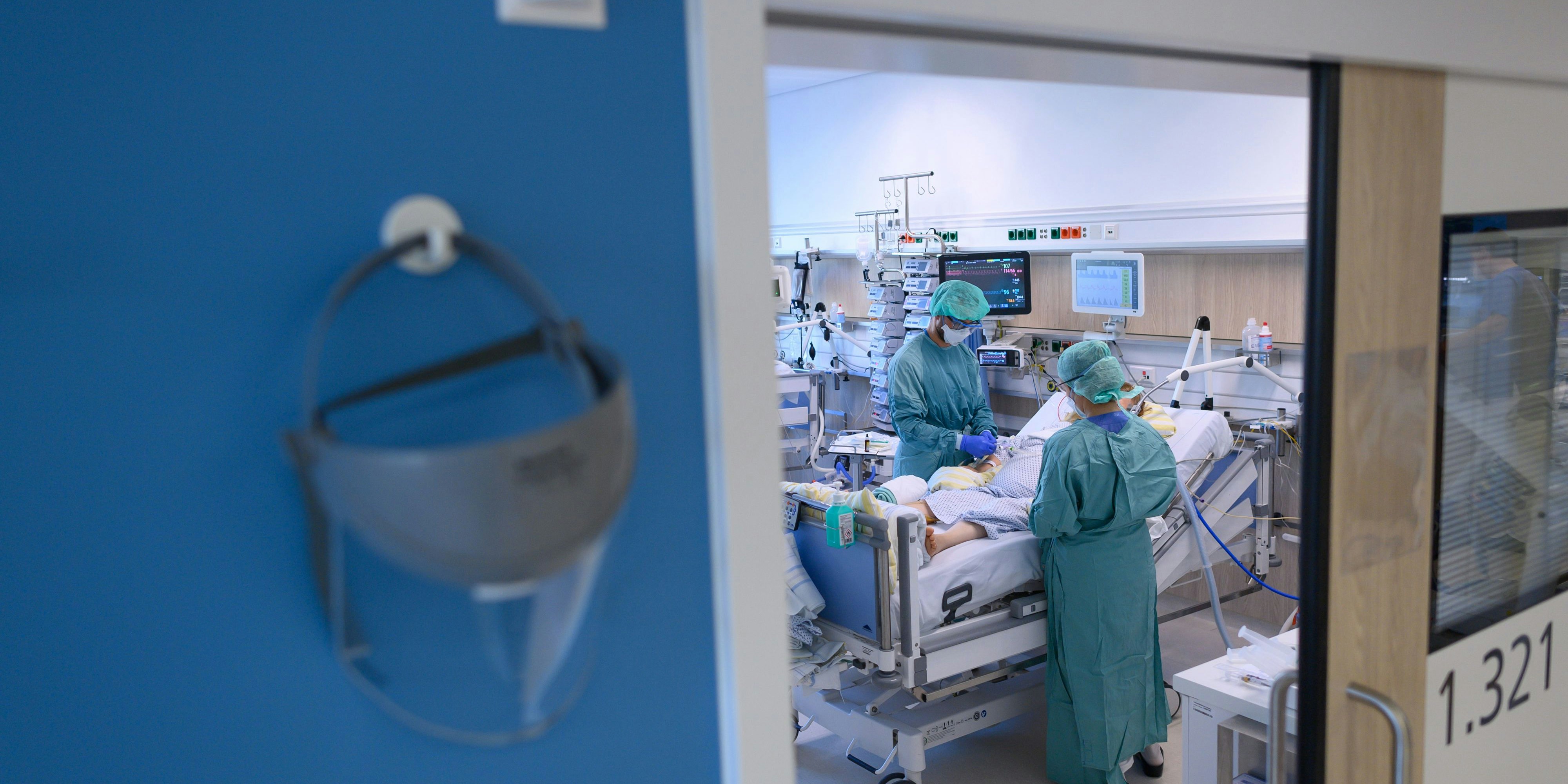 Blick in ein Intensiv-Zimmer im Spital (Archivfoto)