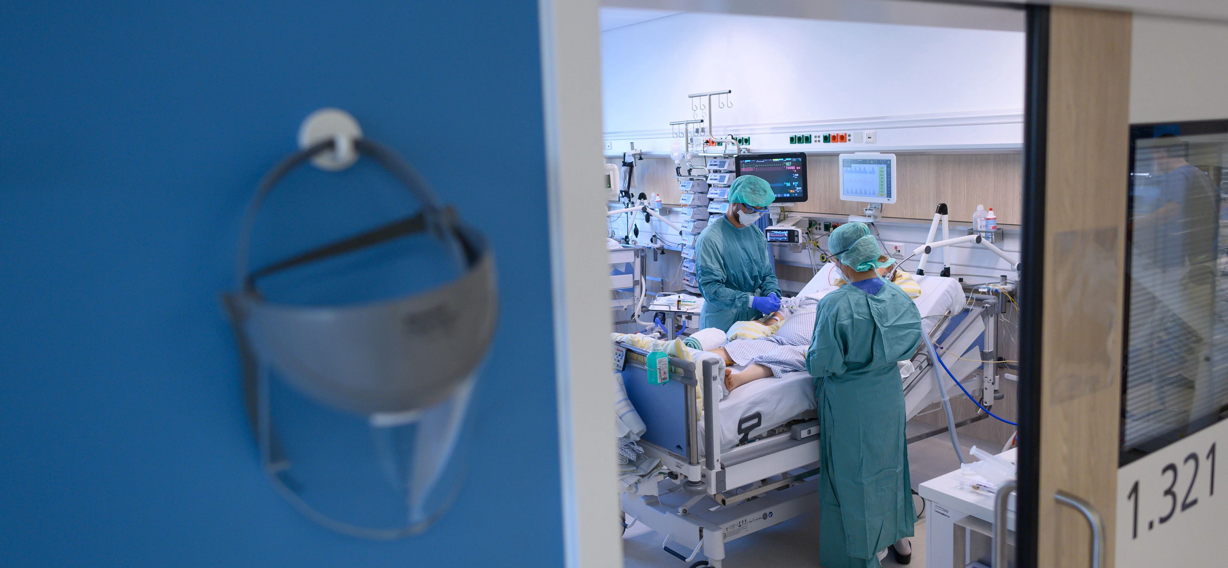 Blick in ein Intensiv-Zimmer im Spital (Archivfoto)