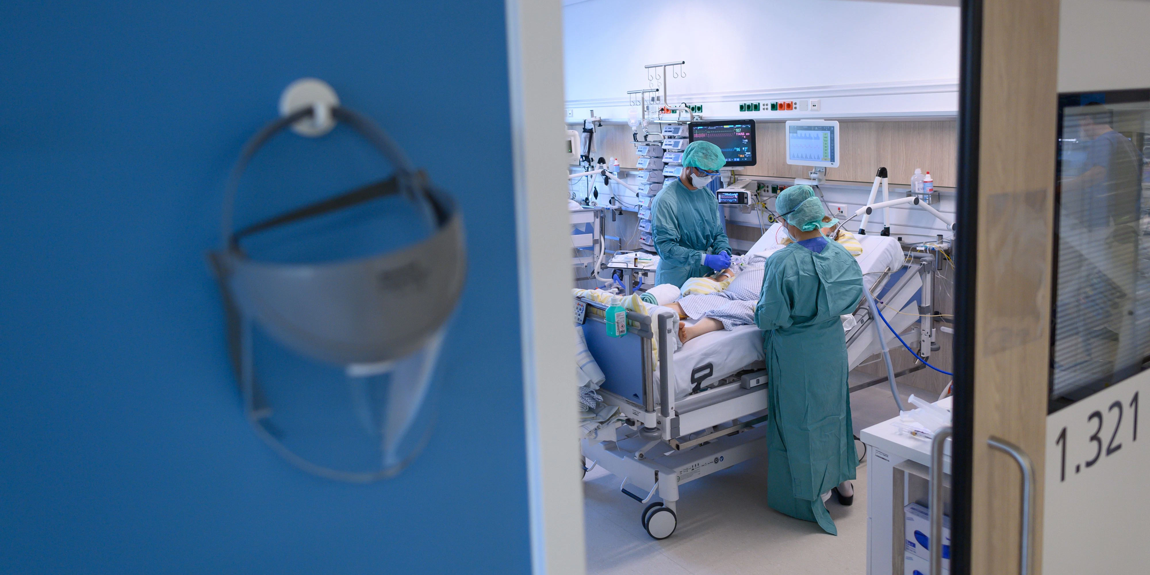 Blick in ein Intensiv-Zimmer im Spital (Archivfoto)
