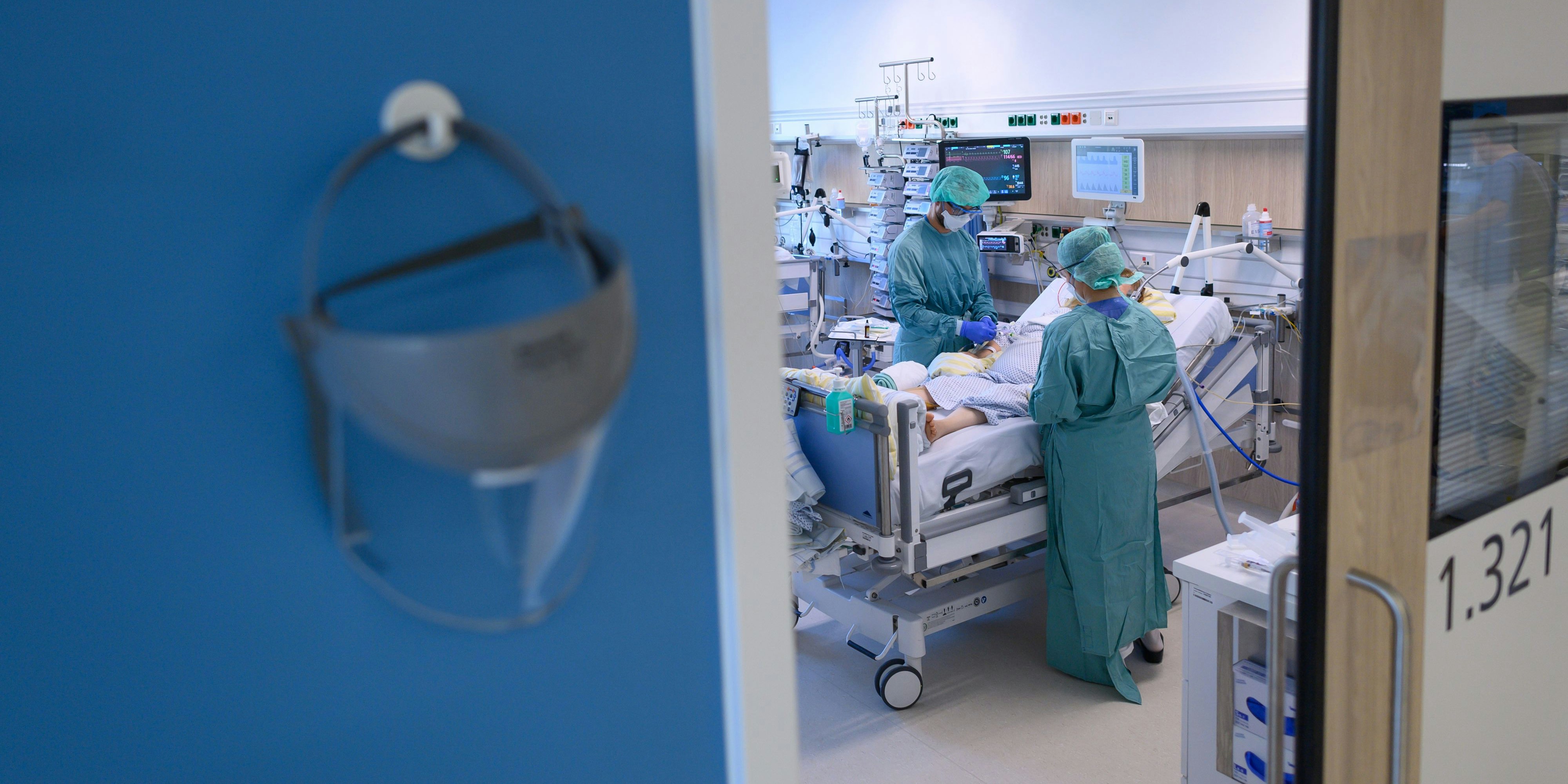Blick in ein Intensiv-Zimmer im Spital (Archivfoto)