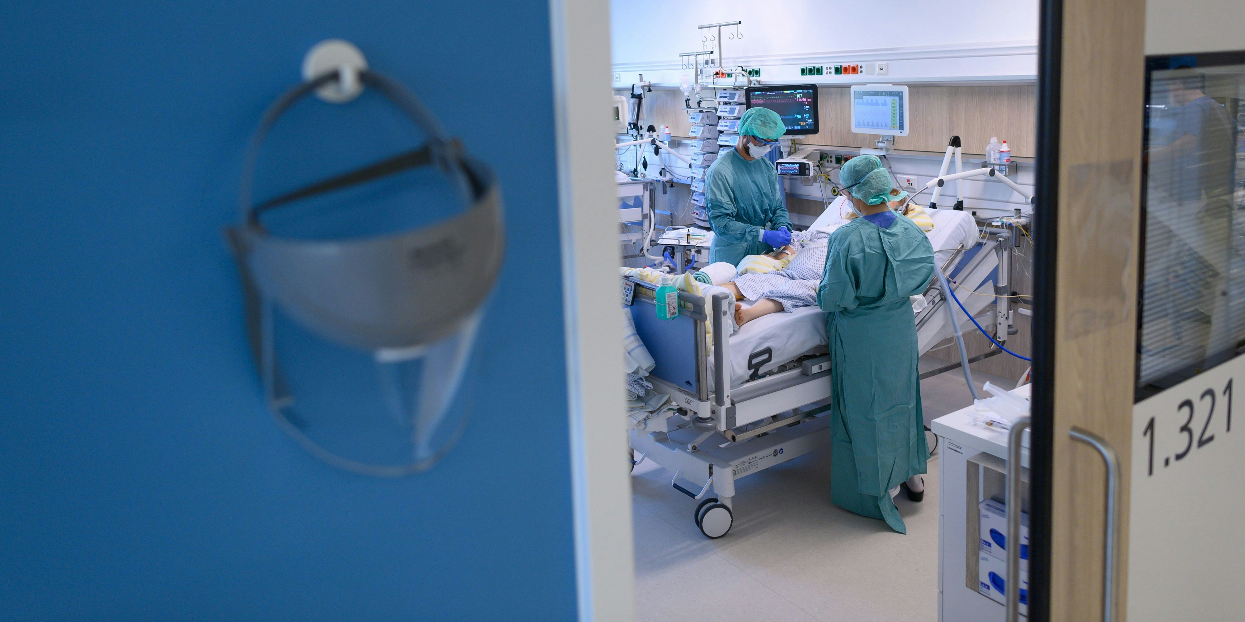 Blick in ein Intensiv-Zimmer im Spital (Archivfoto)