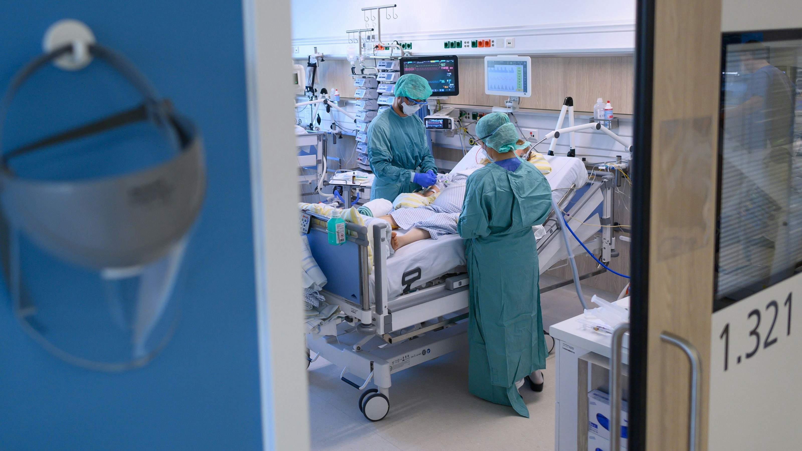 Blick in ein Intensiv-Zimmer im Spital (Archivfoto)