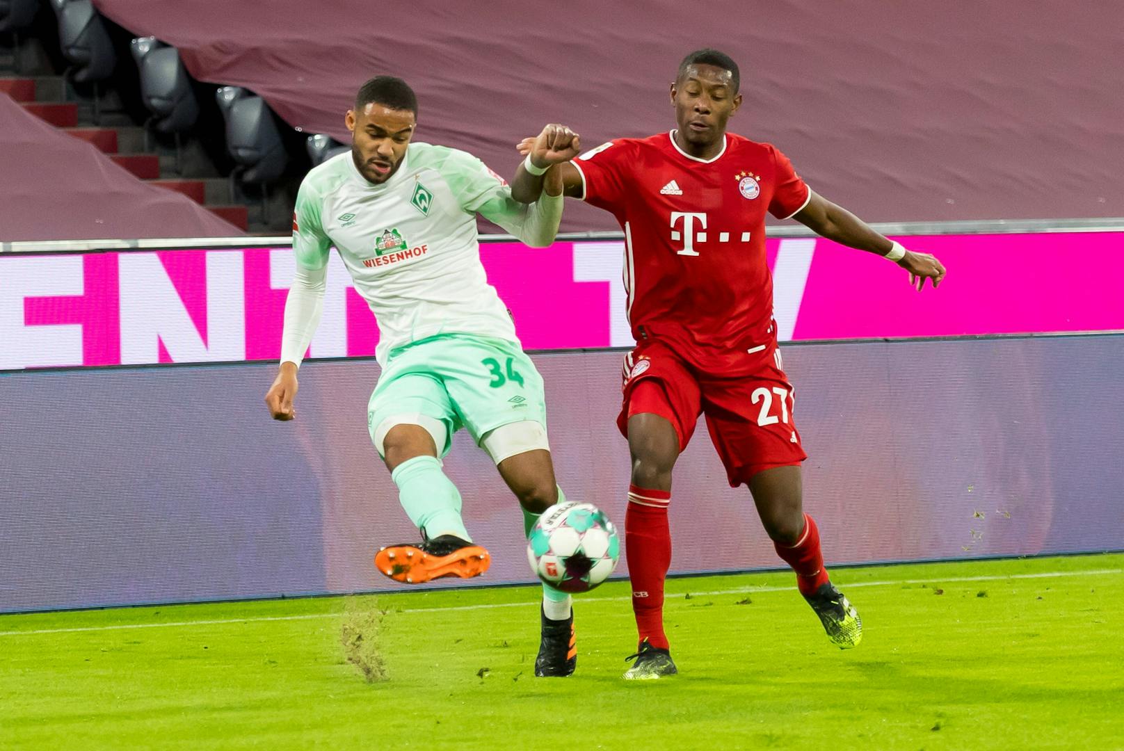 David Alaba gegen Werder Bremen. 