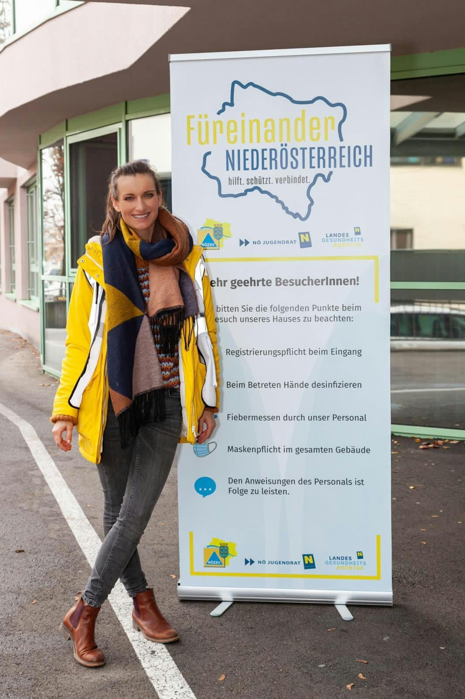 Die Mayerin unterstützt die&nbsp;Kampagne "Füreinander Niederösterreich"