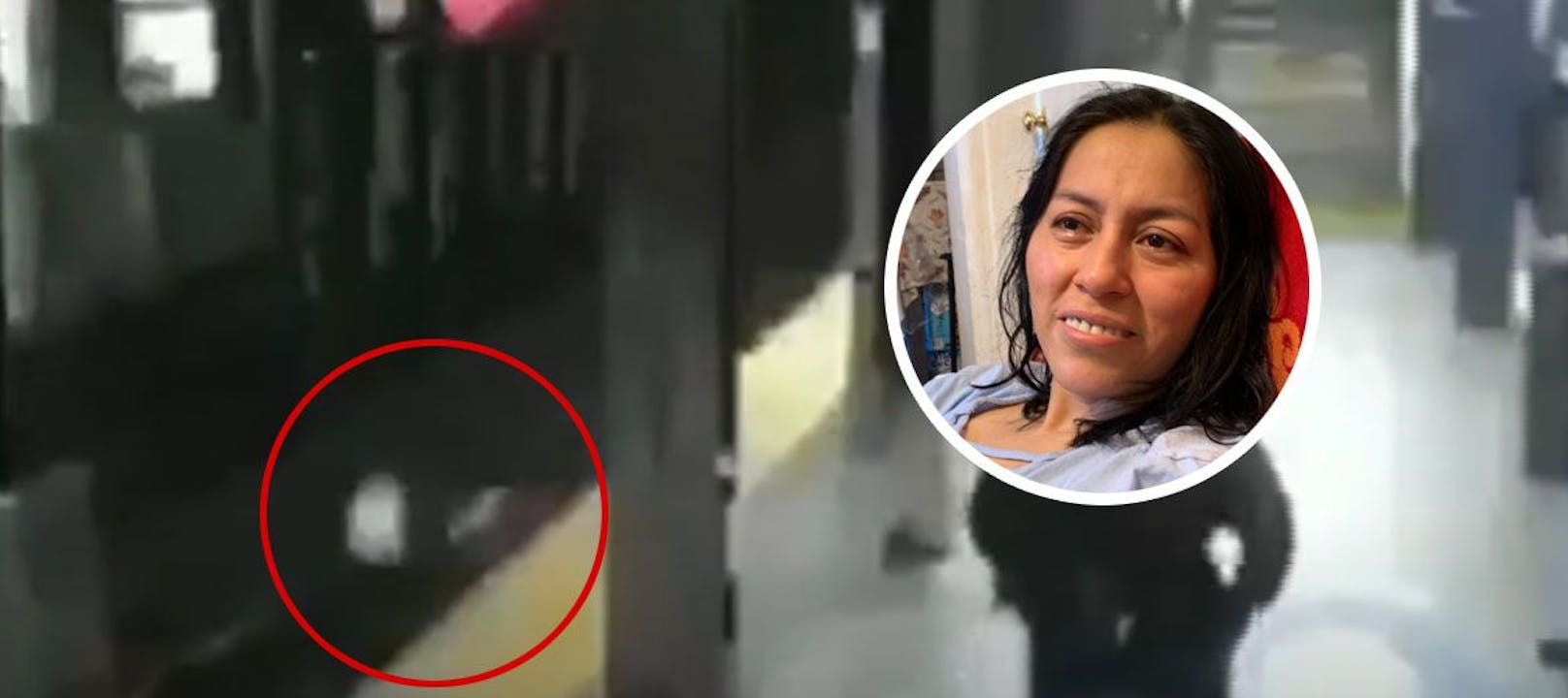Auf Aufnahmen einer Überwachungskamera ist zu sehen, wie&nbsp;Liliana Sagbaicela vor den Zug stürzt.